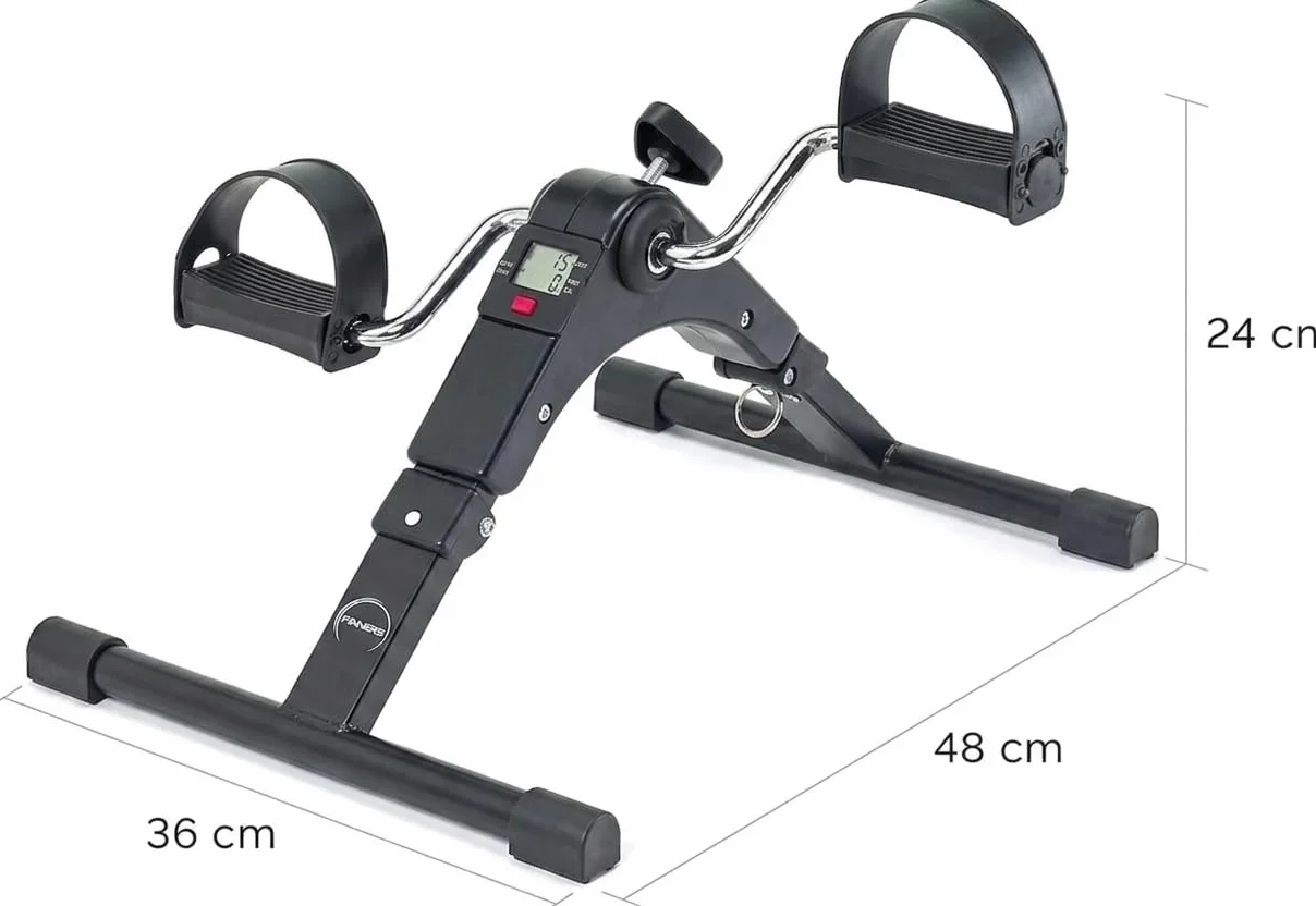 Mini Vélo Statique Pliable, Pédaleur pour Exercice à Domicile