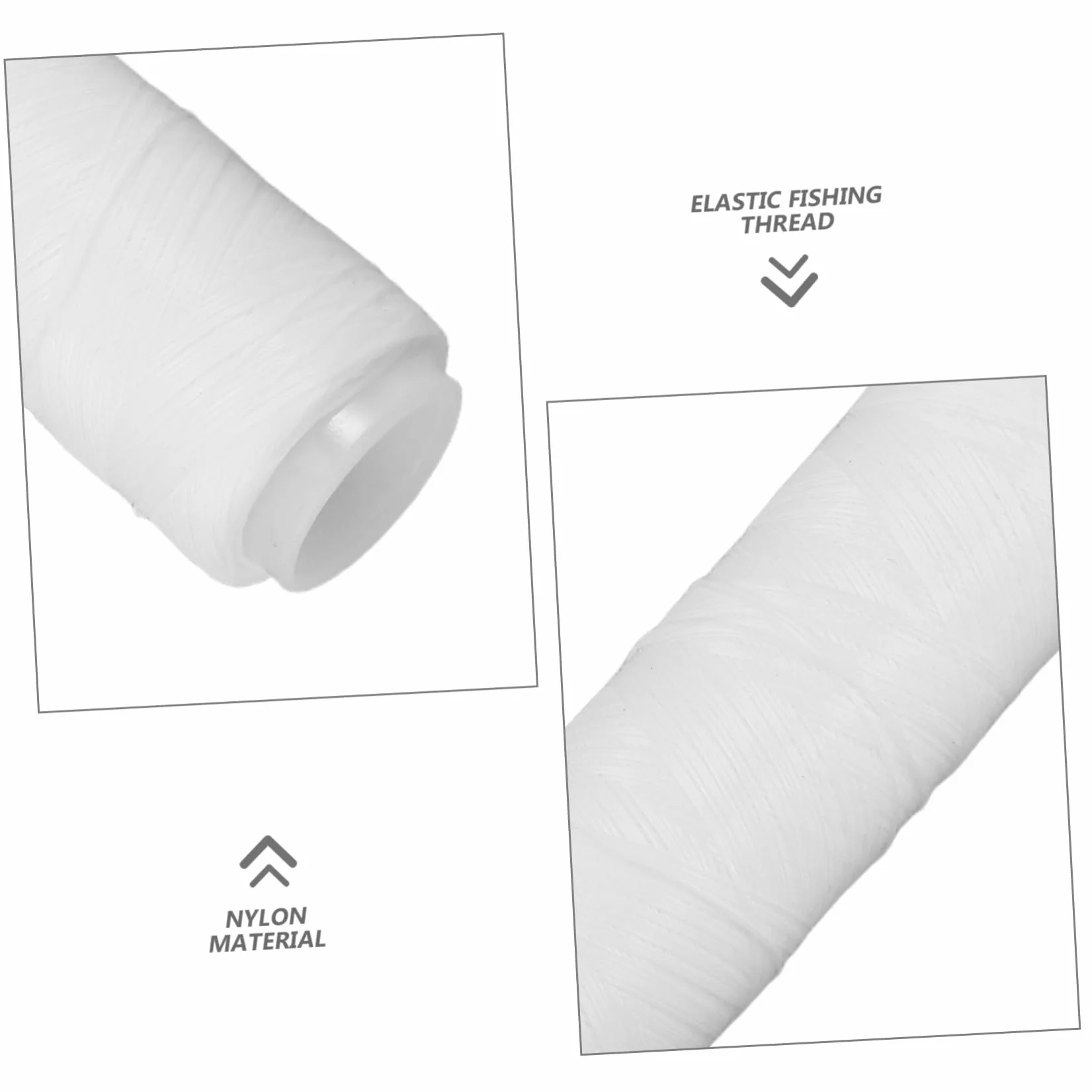 BESTonZON Fil Élastique Invisible en Nylon pour Pêche, 2pcs, Résistant Difficile à Mordre
