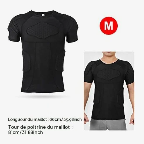 Shorts de Protection, Shorts rembourrés de Protection Vêtements de Sport rembourrés pour Sports de Compression pour Snowboard, Skate et Ski(M)