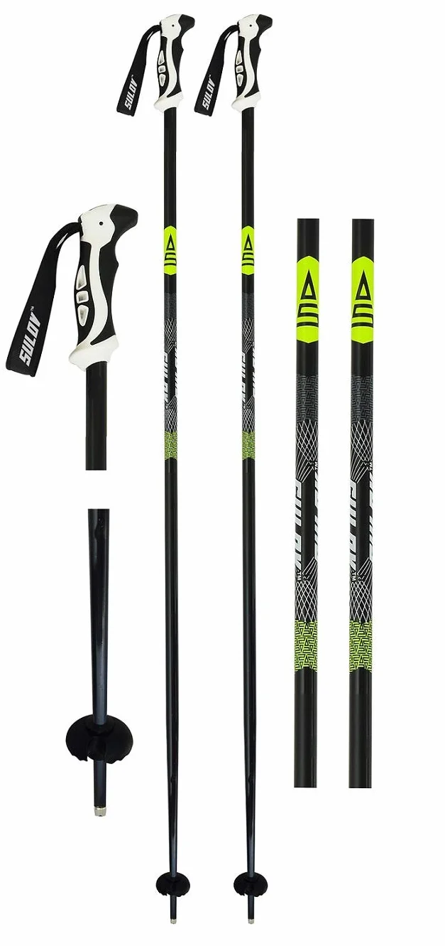 Bâton de Ski de Descente 120 cm Unisexe