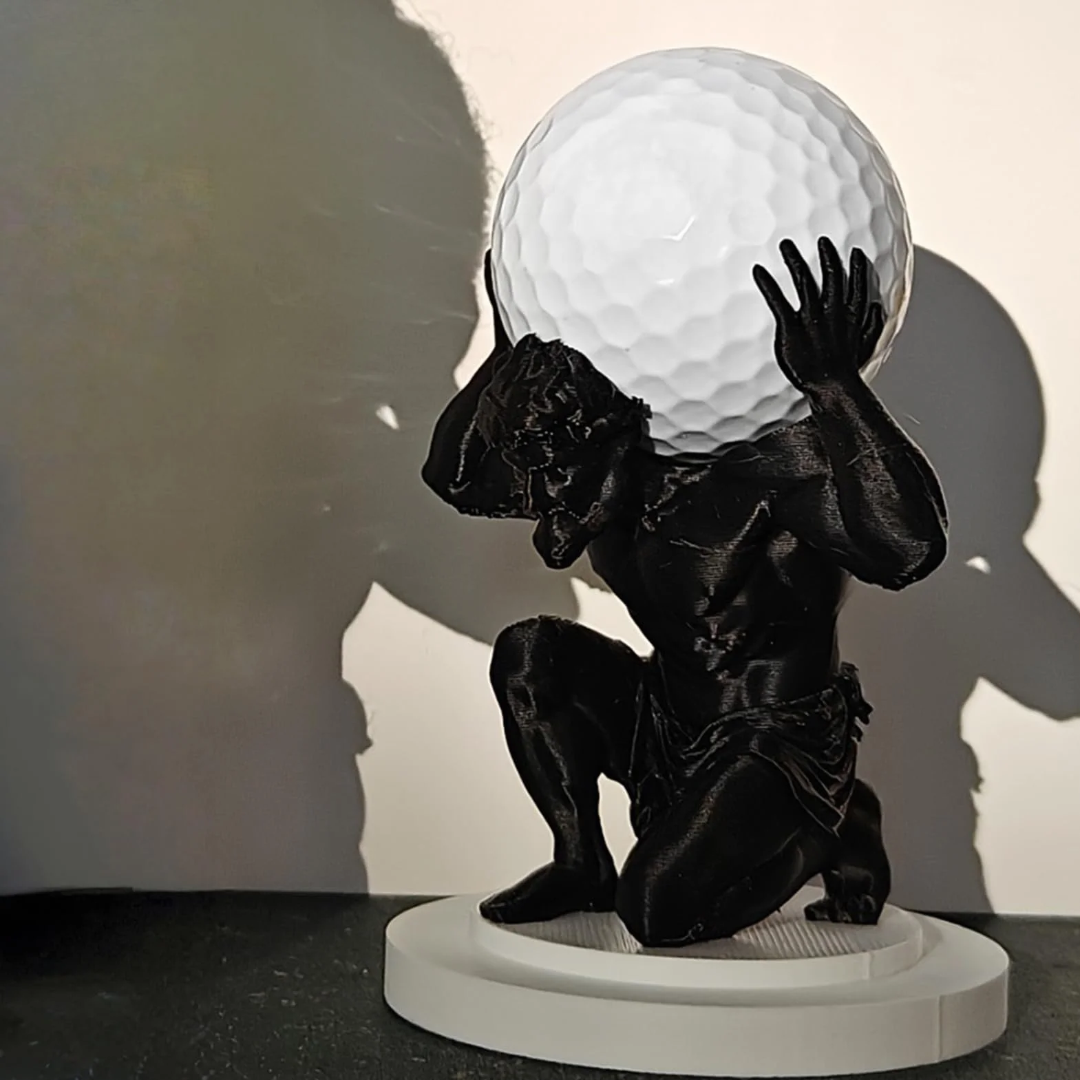 Présentoir de balle de golf, organisateur de collection design artistique pour intérieur
