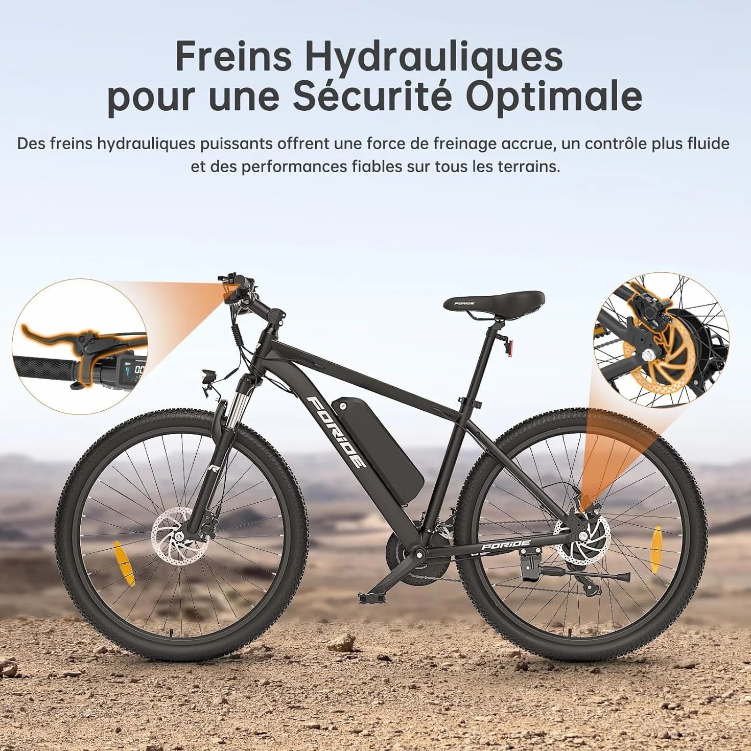Xtremer 2/Xtremer 3 Vélo Électrique 27.5" 29" VTT Moteur 250W Autonomie 120KM Frein à Disque Hydraulique