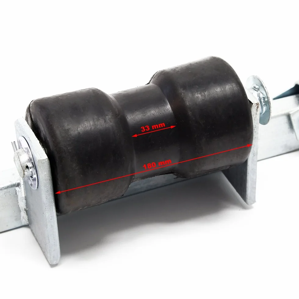 WilTec Porte-Bateau avec Rouleaux de quille Aide manœuvre Centrage Embarcation Chargement
