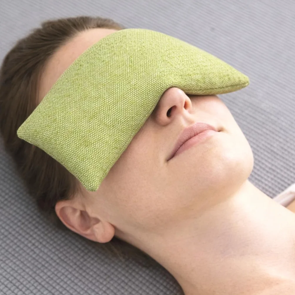 Coussin pour Les Yeux Sage – Coussin oculaire Lavande Naturelle Riz Coton Naturel Yoga Méditation Relaxation