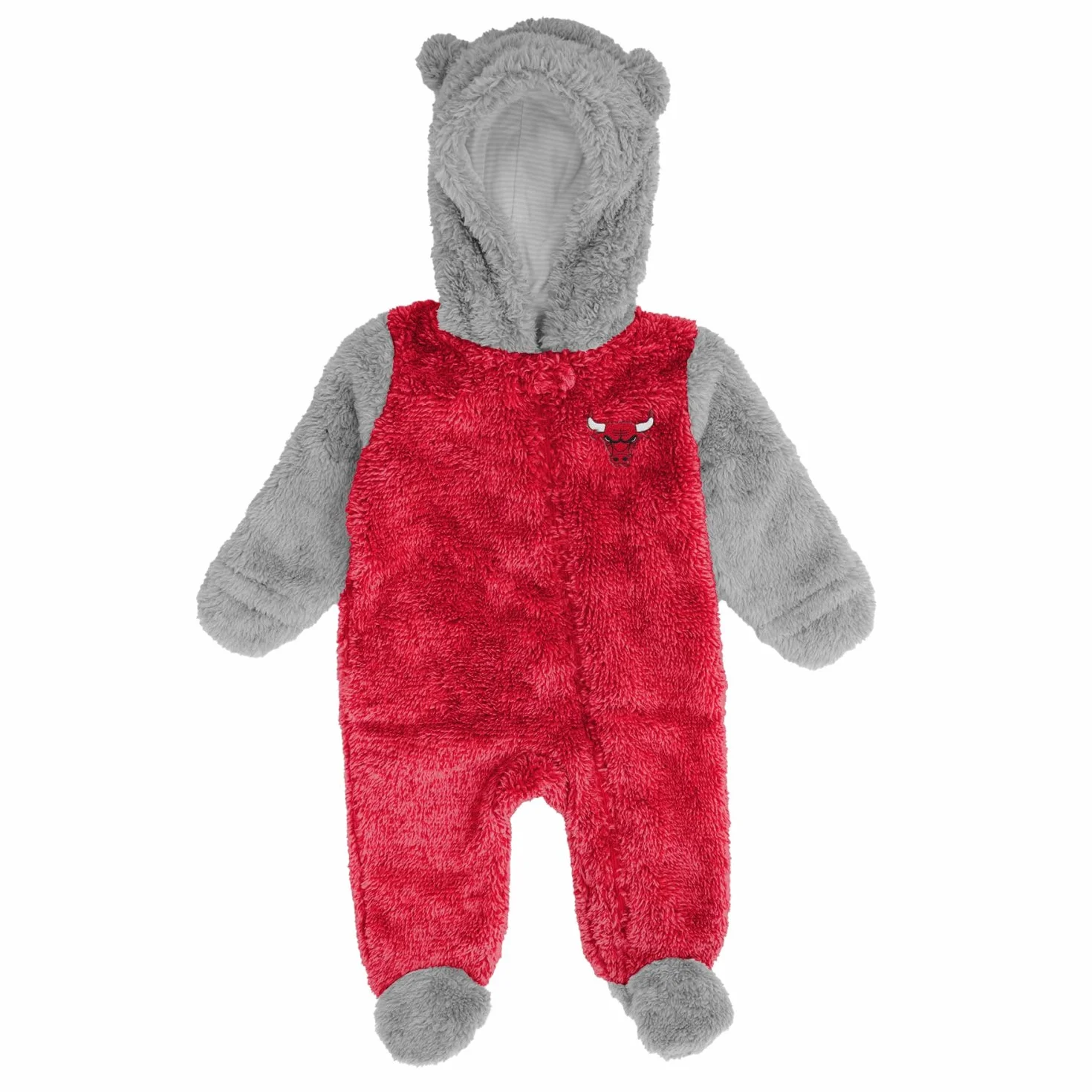 Outerstuff NBA Chicago Bulls Teddy Fleece Baby Overall