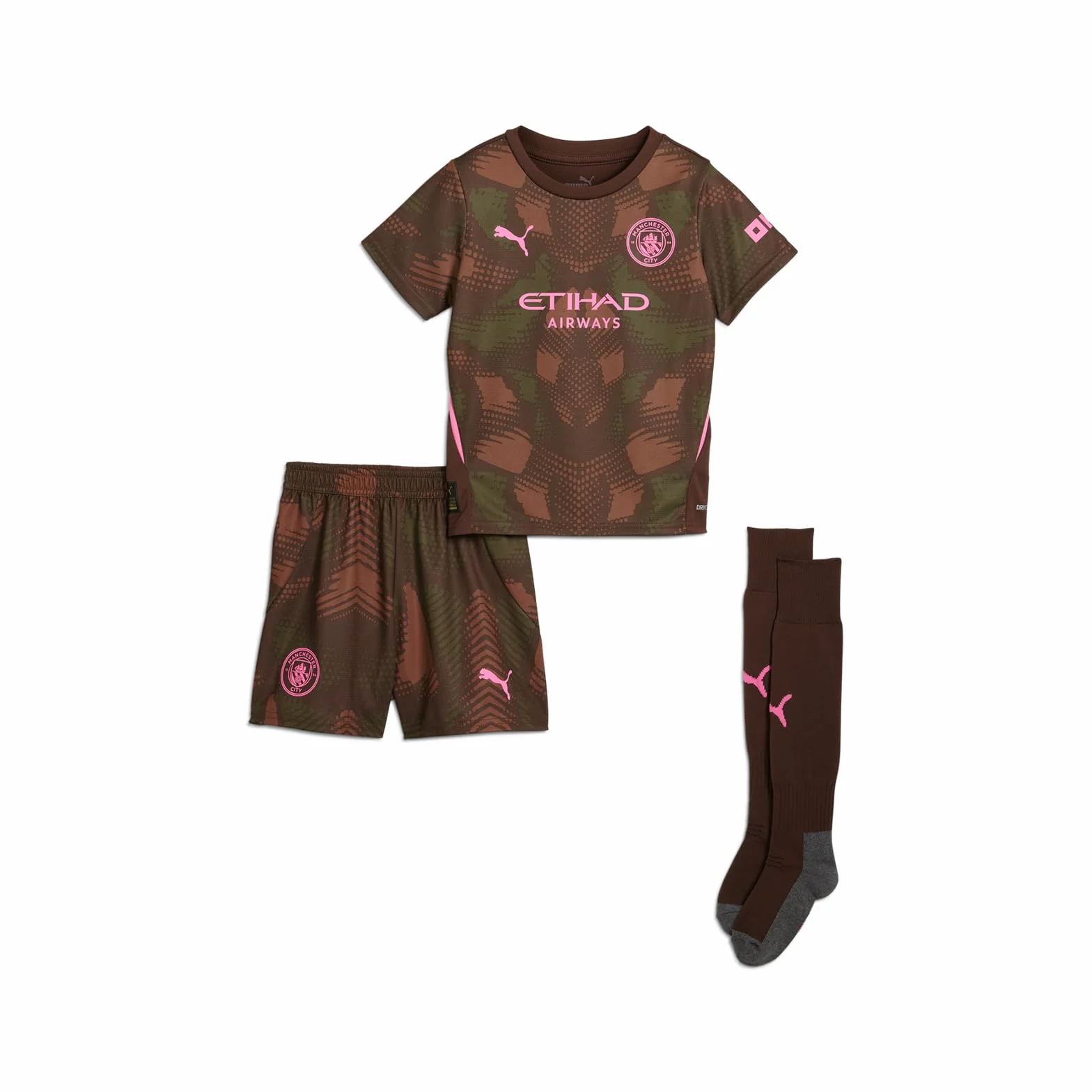 PUMA Manchester City FC 2024/25 Kit de gardien de but football enfant