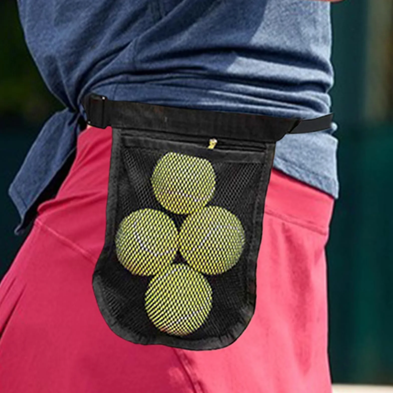 Pochette de ceinture de balle de pickleball - Sac de taille de golf de tennis réglable, porte-sport sécurisé pour la pratique d'entraînement, organisateur léger | Accessoire de gymnase de compétition