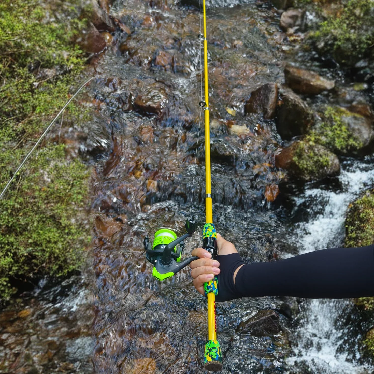 Sougayilang Canne à pêche télescopique pour Enfants avec Moulinet et Leurres