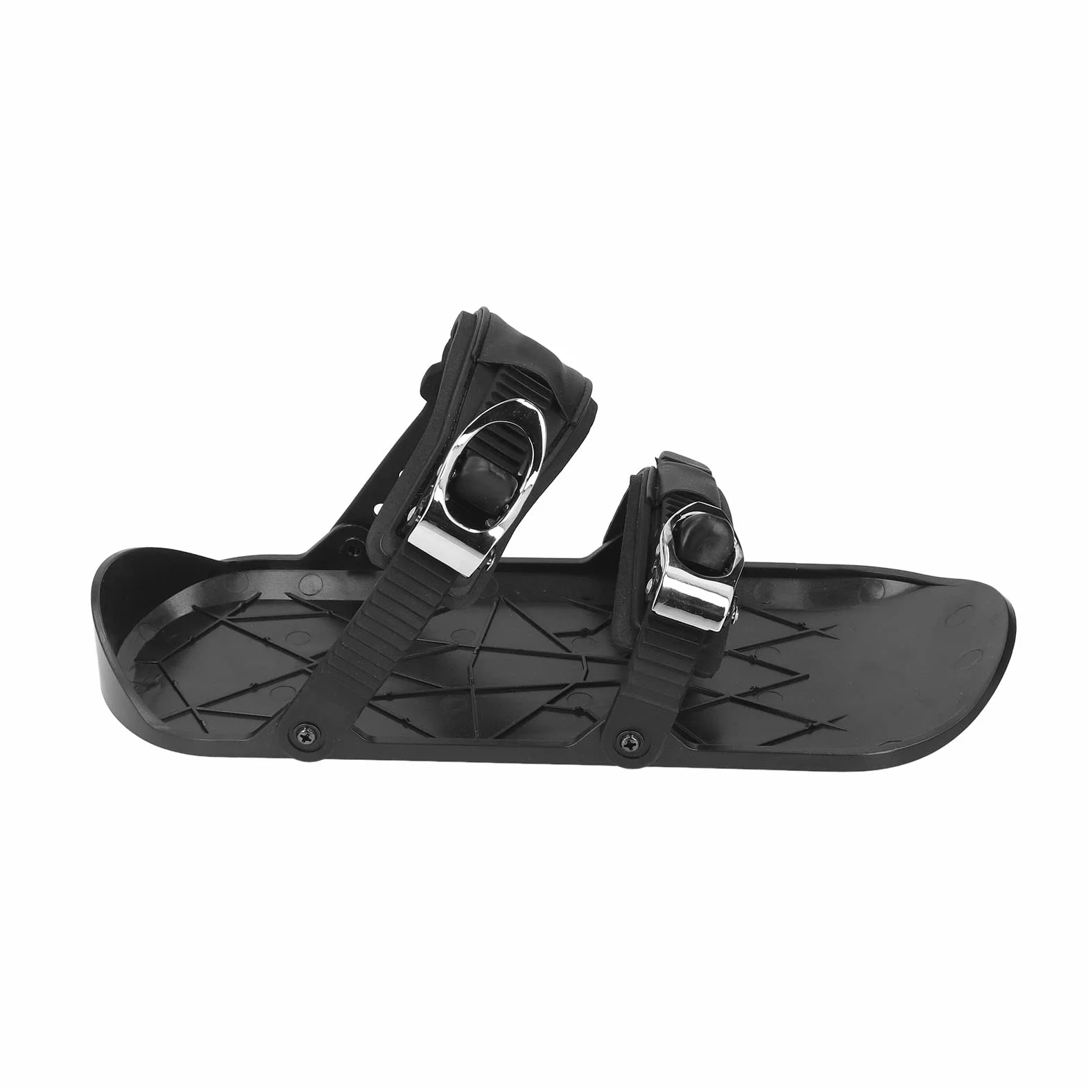 Mini Patins de Ski, Patins Neige Courts 36 x 14,7 cm Skis Glisse Neige Chaussures Skiing Taille Unique US 5-14 EU 35-48 Mini-Skis à roulettes Courts avec Sac Rangement pour Ski Plein air
