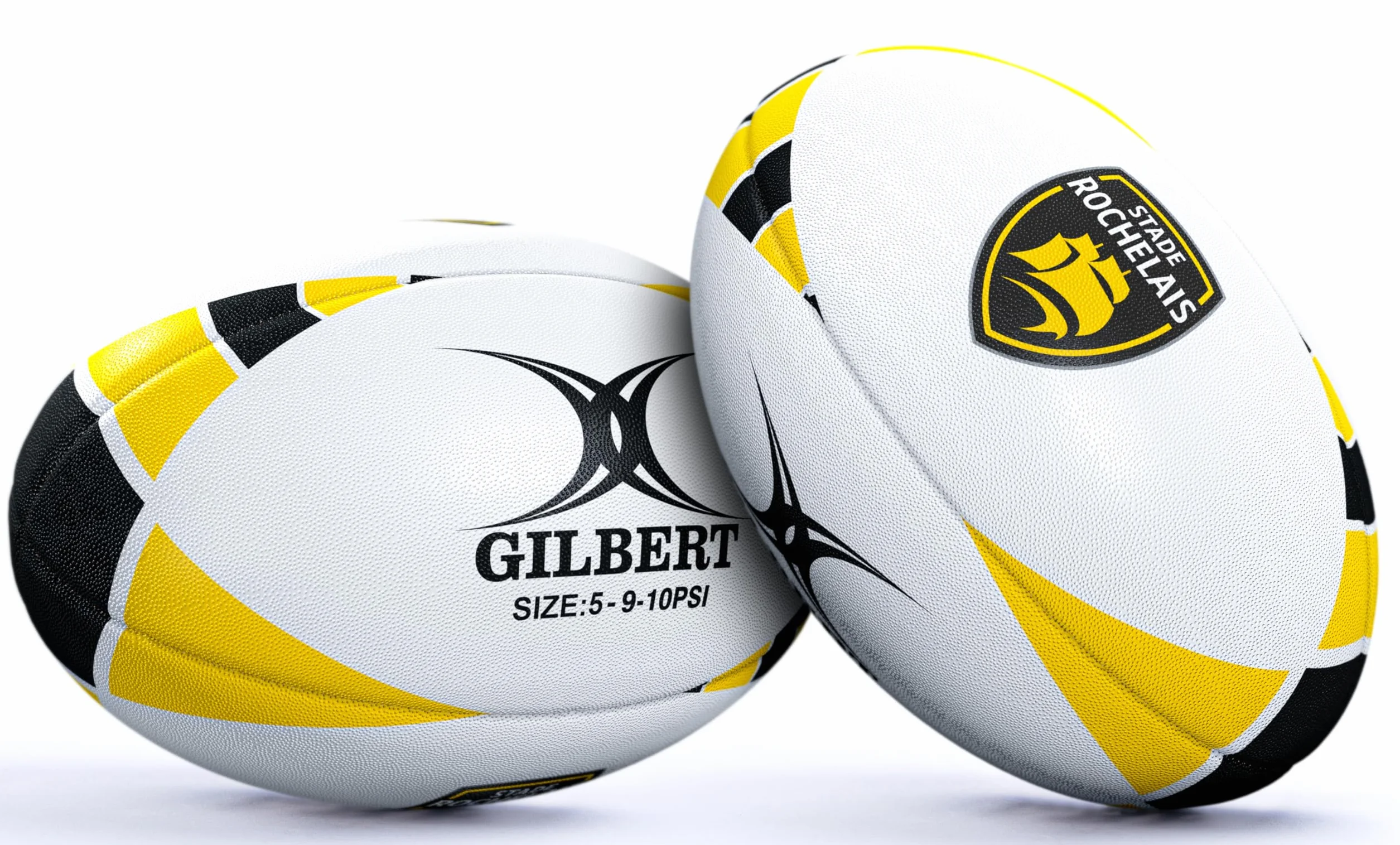 Gilbert Ballon de Rugby Officiel La Rochelle Taille 5