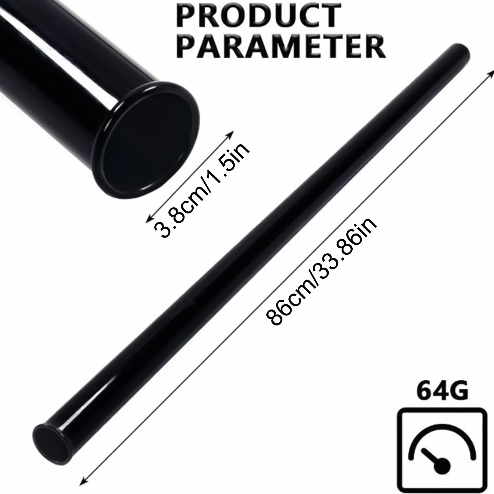 Tube de Protection de Club de Golf, Protection de Putter, 86 x 3,8 cm