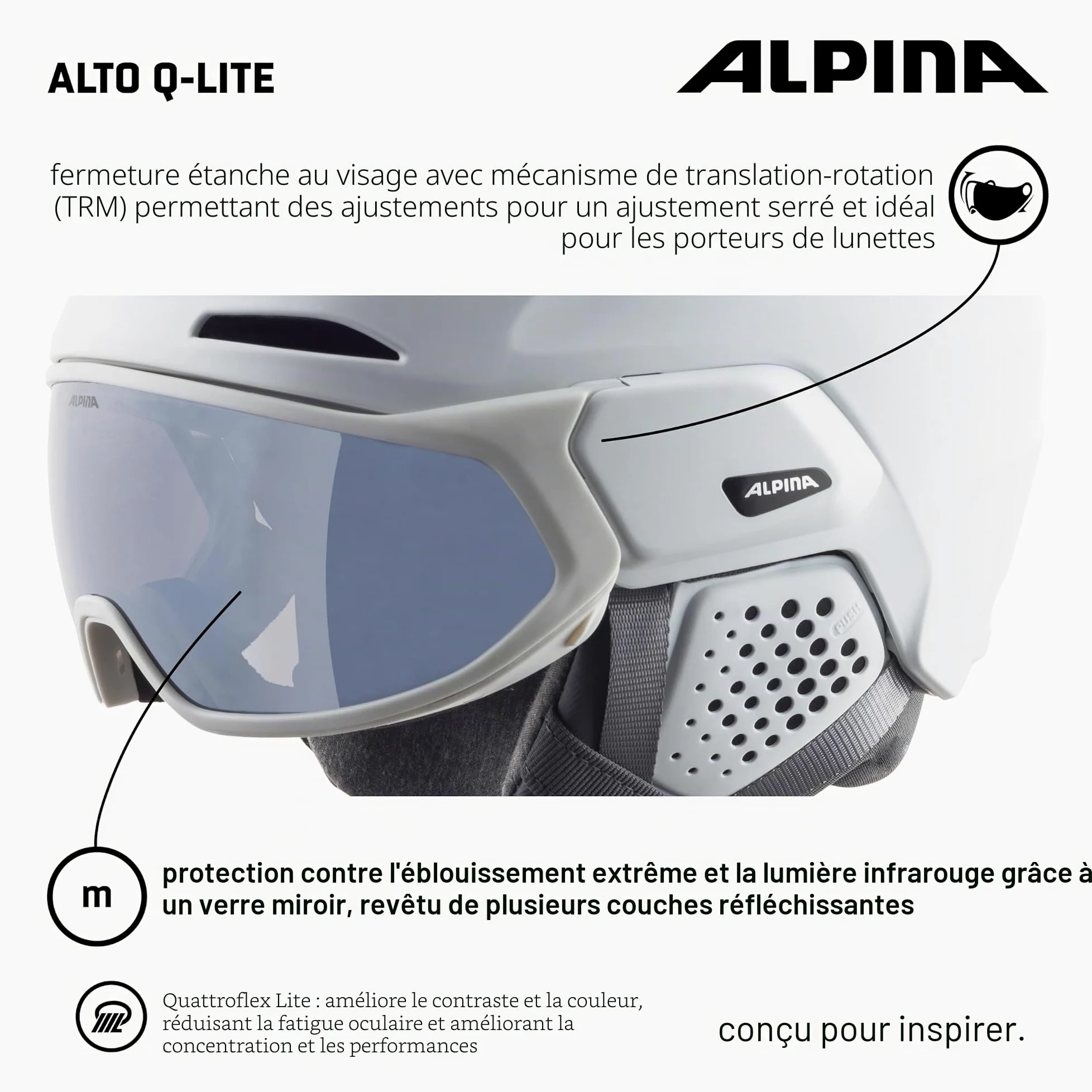 Alpina Alto Q-Lite Helm 2024 White Matt