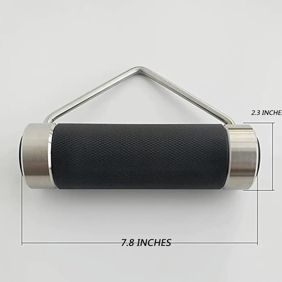 Poignée rotative pour haltérophilie, soulevé de terre – Acier massif pour fitness, biceps, dos et abdominaux – Poignée antidérapante – 5,8 cm de diamètre – Poignées d'exercice de bras et d'aviron