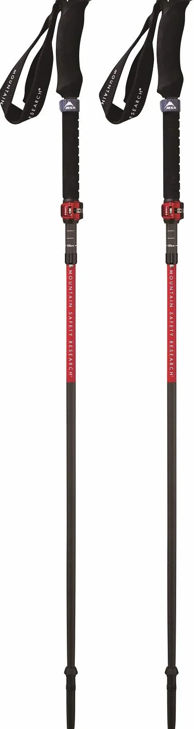 MSR DYNALOCK ASCENT CARBON BACKCOUNTRY POLES 120-140CM