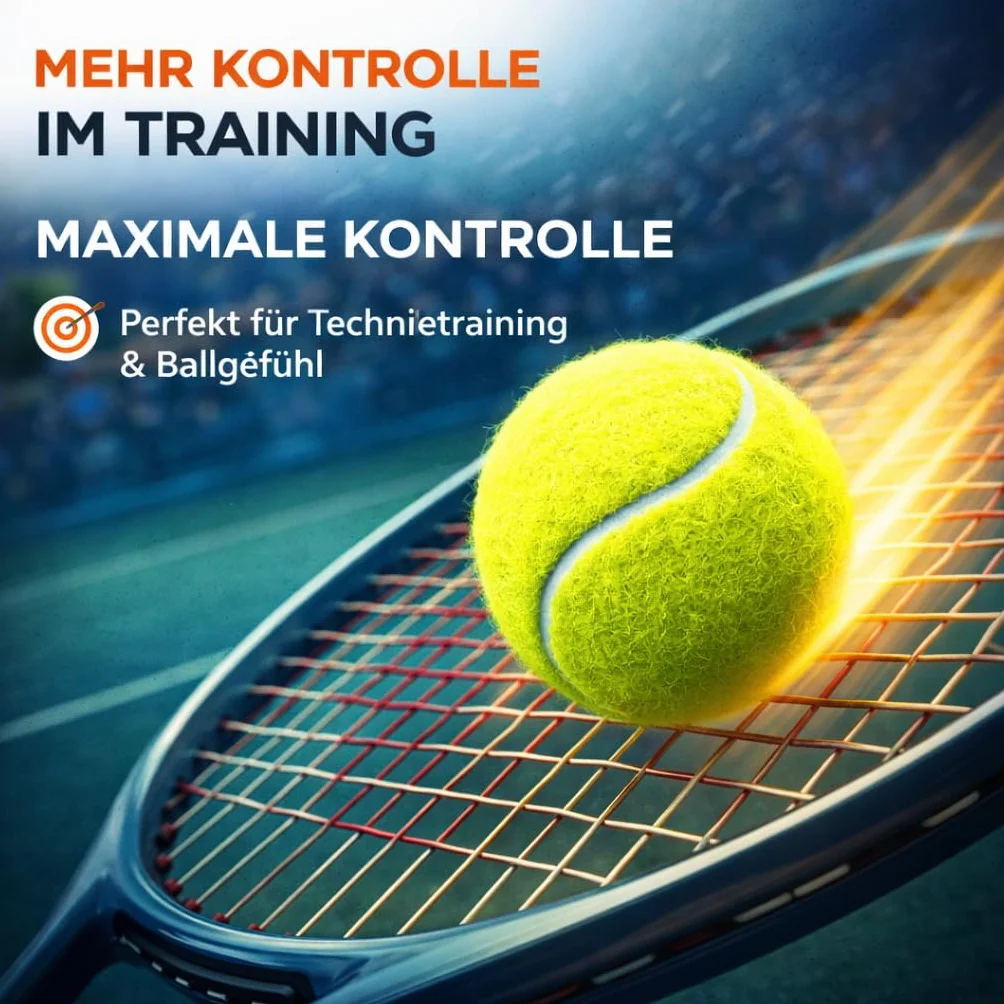 Balles de Tennis Jaunes avec Sac de Transport pour Entraînement et Compétition