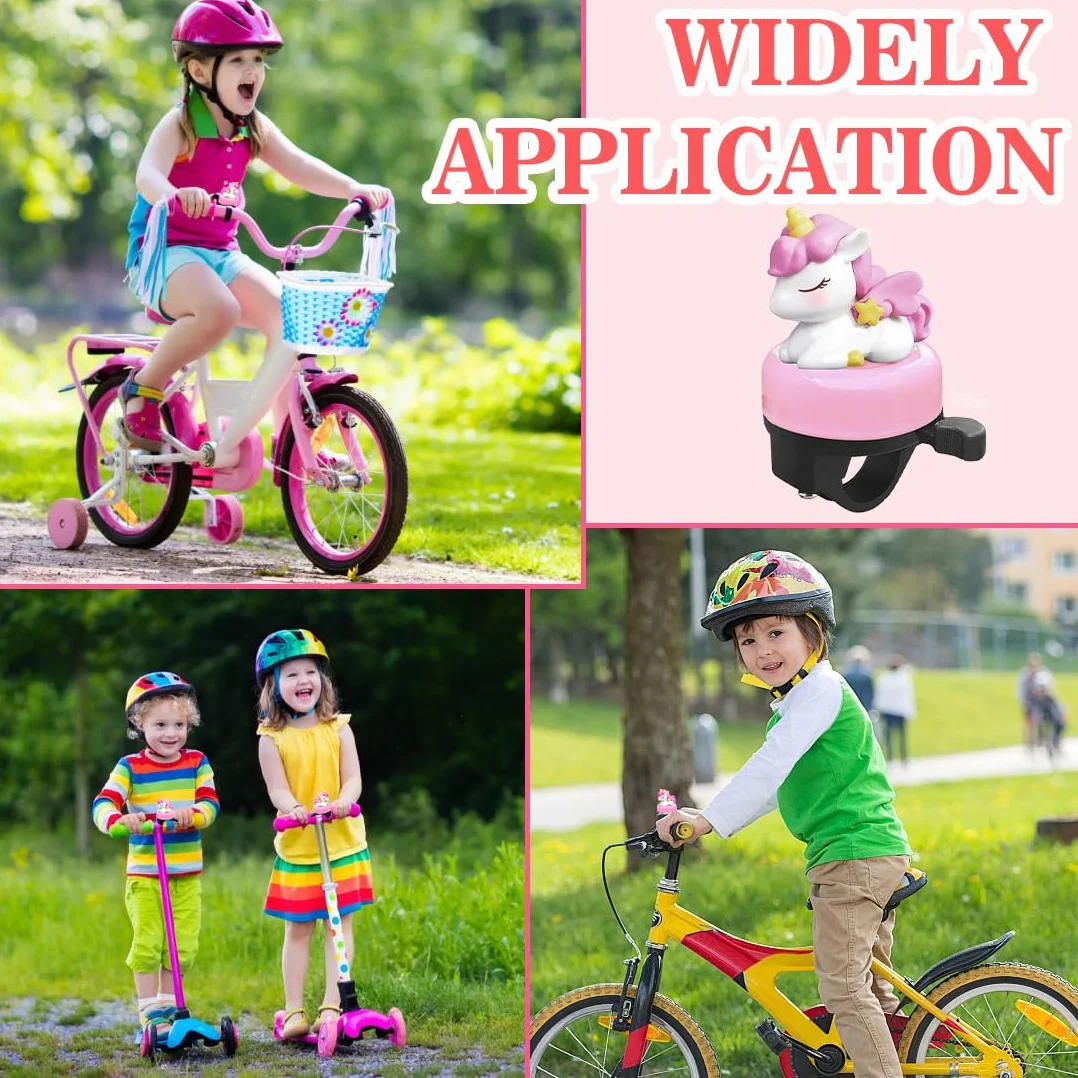 GXGM sonnette de vélo poney rose son fort clair enfants filles garçons