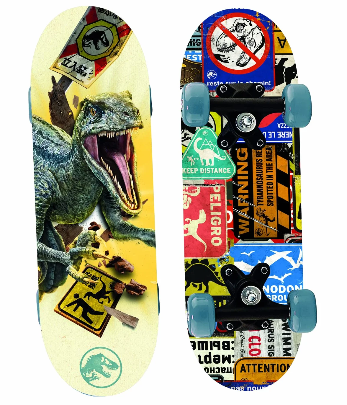 Joy Toy Jurassic World Dominion Mini Skateboard en Bois 43 x 12 x 8 cm