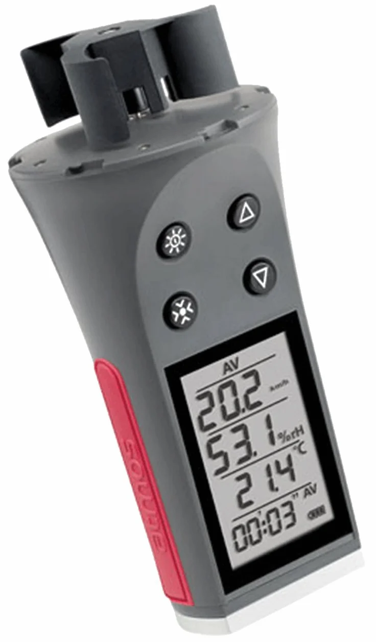 Skywatch Atmos Anémomètre Portable G6.35 avec température et humidité
