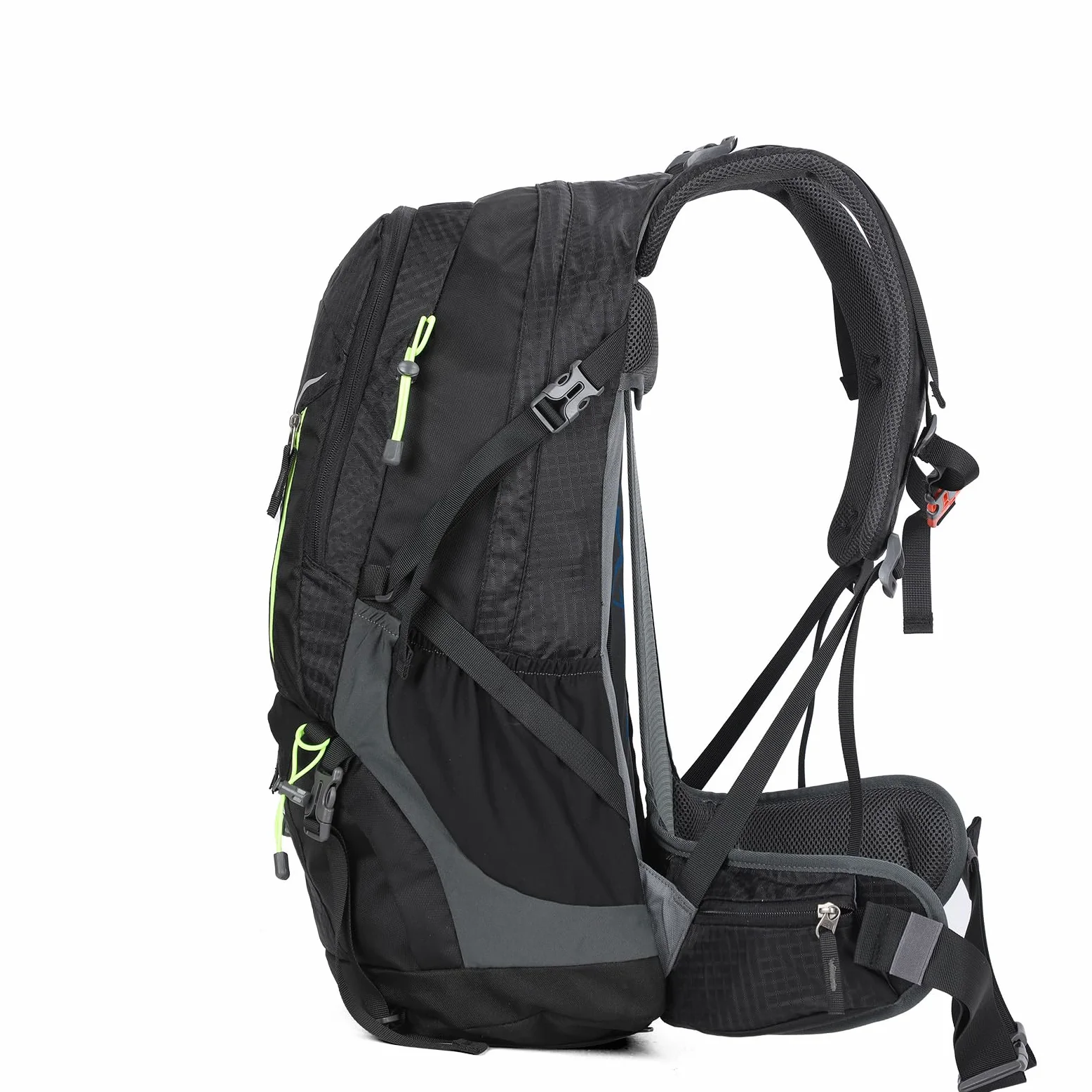 Aoking, Sac à dos de randonnée/escalade, 40L_YJN79807,50L_YJN67363, éléments standard : panneau en maille Airflow amovible, étanche, sifflet SOS, protection contre la pluie, options : poche à eau 2