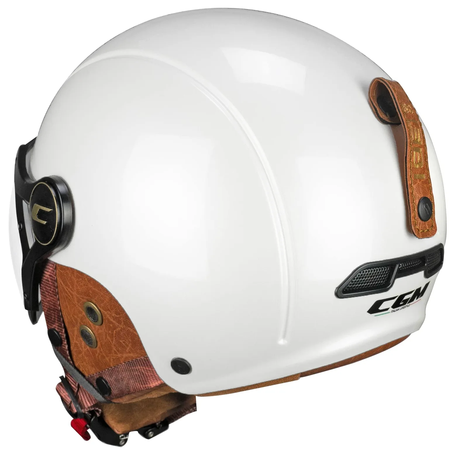 CGM EBI Casque de Ski Unisexe Adulte, Blanc nacré, XXL (61 cm)