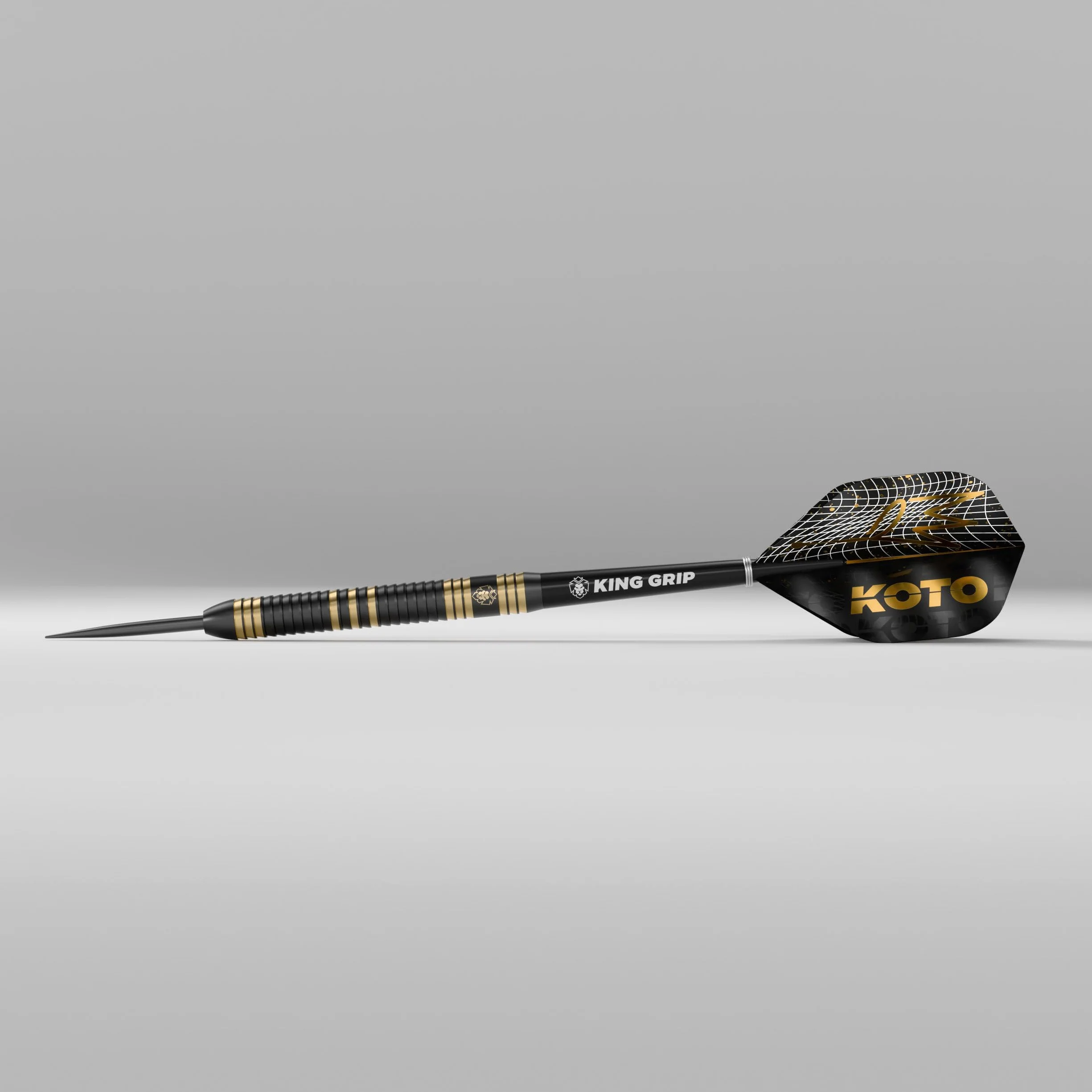Fléchettes Academy Class 2 13 G Argent Bleu Grip Annulaire Solide Flights Shafts Étui