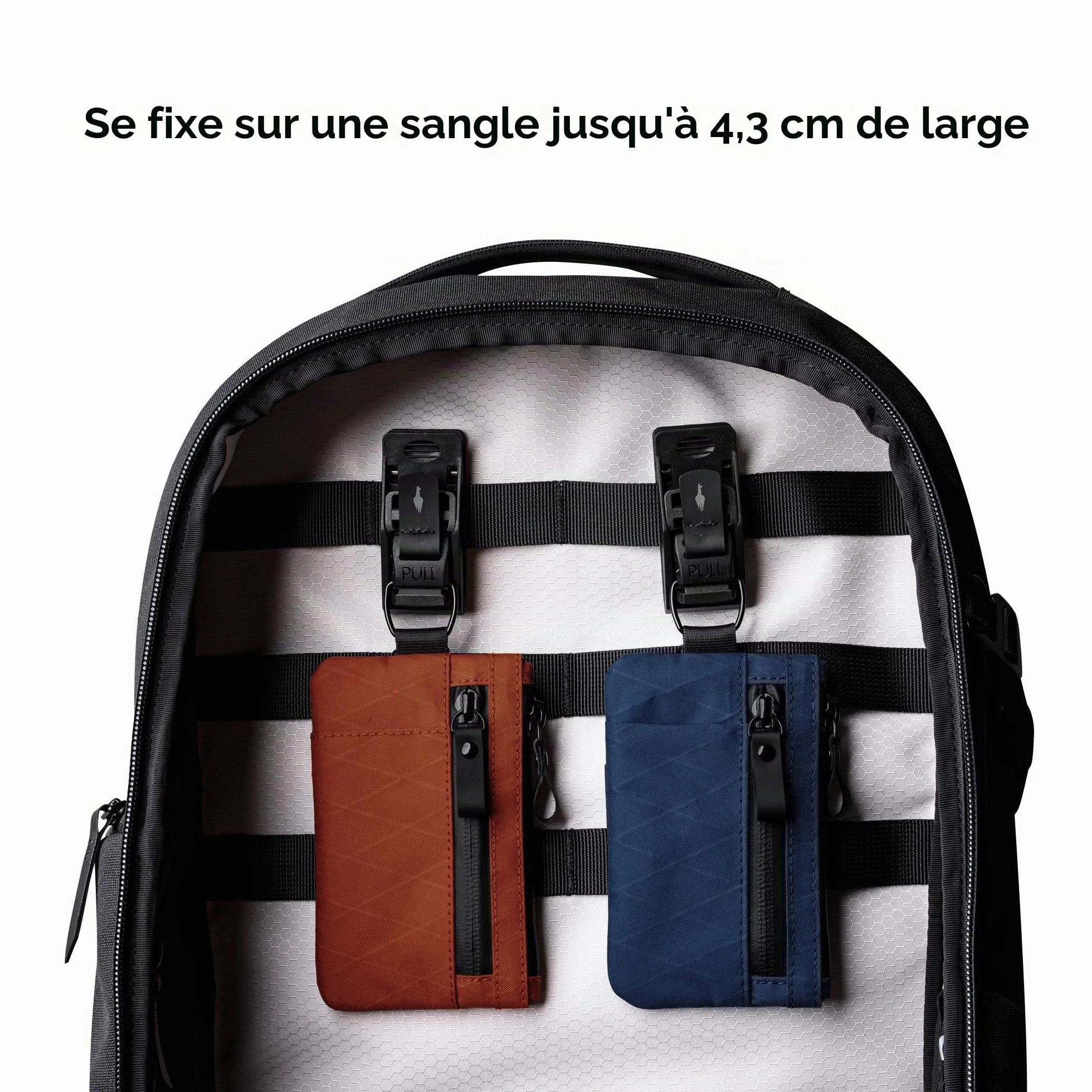 ALPAKA HUB Keychain Porte-clés Tactique Clip Ceinture Magnétique Amovible Rapide MOLLE Compatible Portefeuille Sling Sac à dos