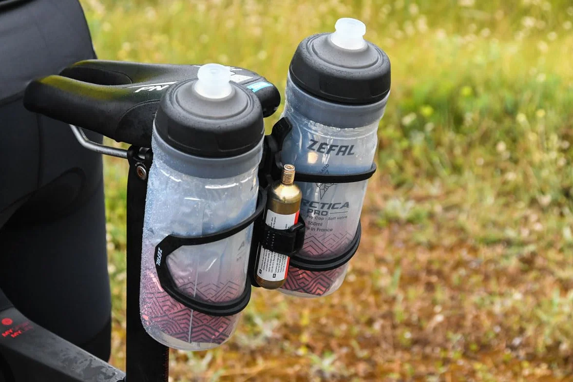 Zéfal Tri Bottle Cage Set Double Porte-Bidon de Selle Vélo Triathlon Noir Taille Unique