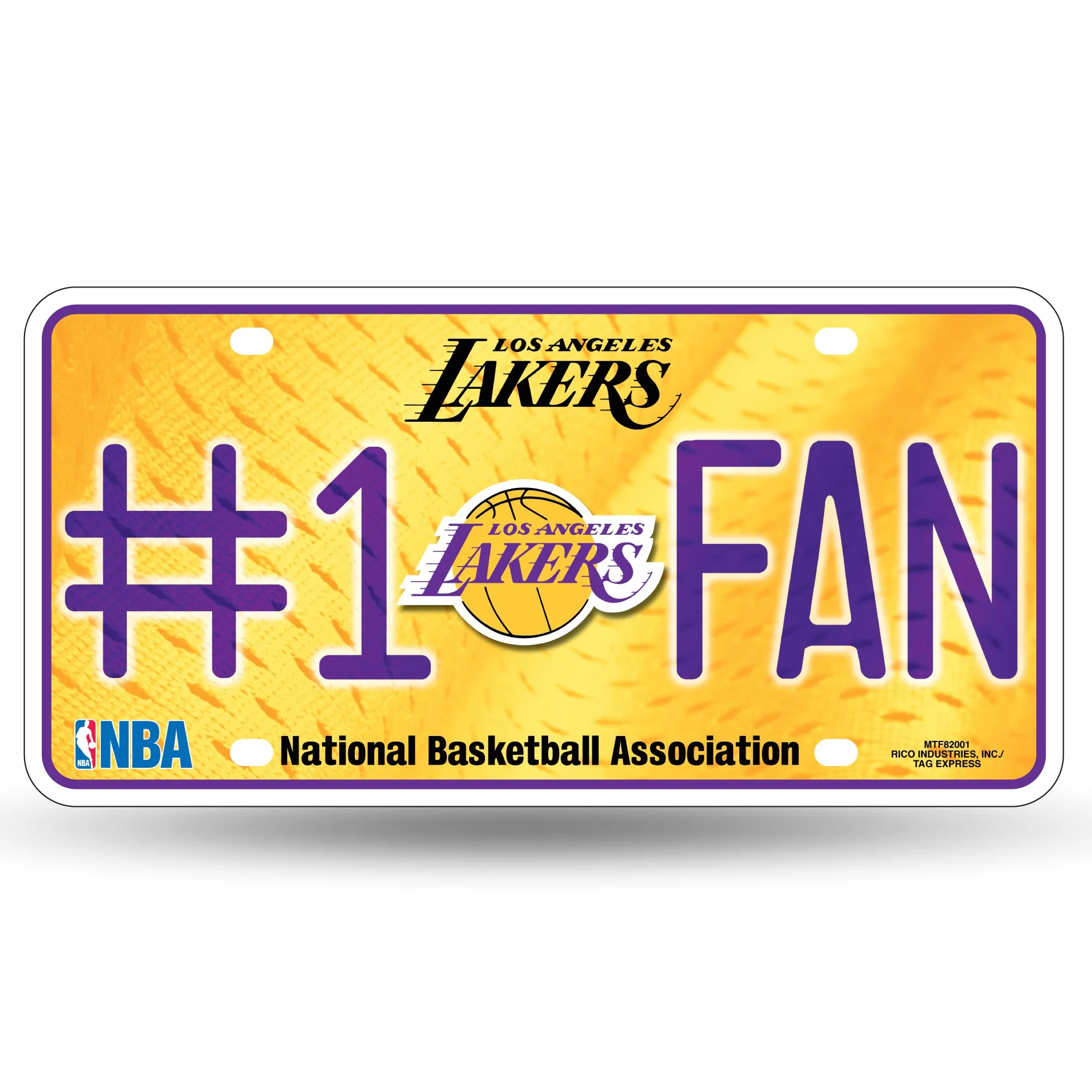 NBA #1 Fan en métal Auto Tag