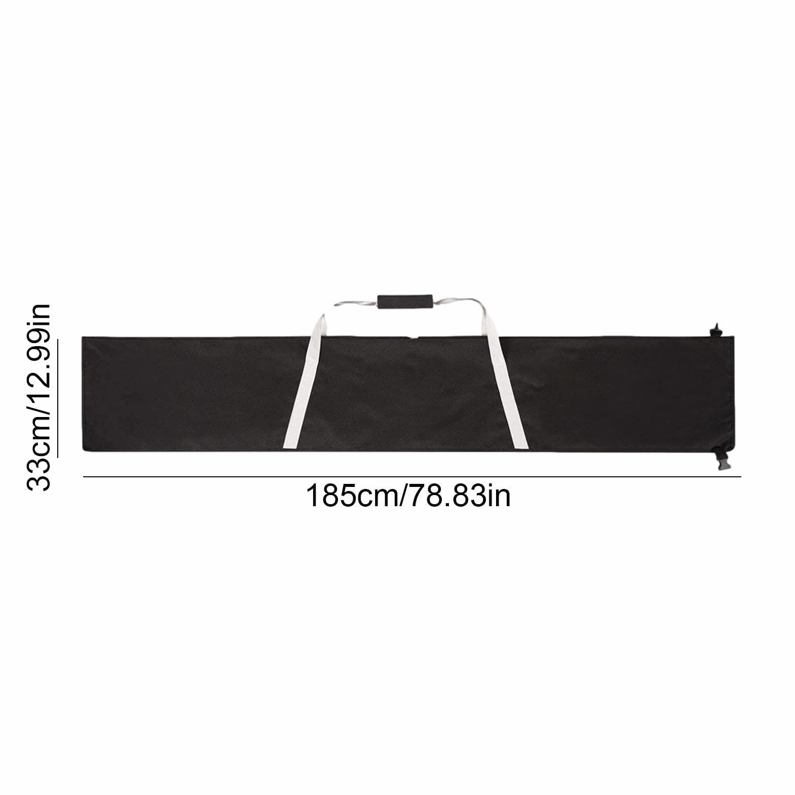 Sac de Transport pour Skis 185 x 33 cm Noir imperméable