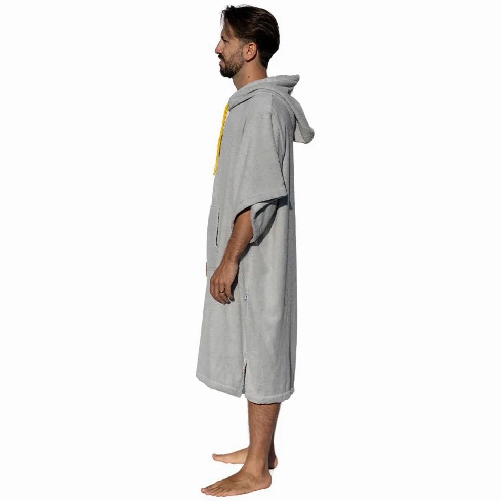 Surf Poncho - Peignoir de Serviette Polyvalent avec Manches, Capuche et Poche Avant – Coton Premium, Idéal pour Le Surf, La Natation et Les Sports de Plein Air - Unisexe, Taille Unique