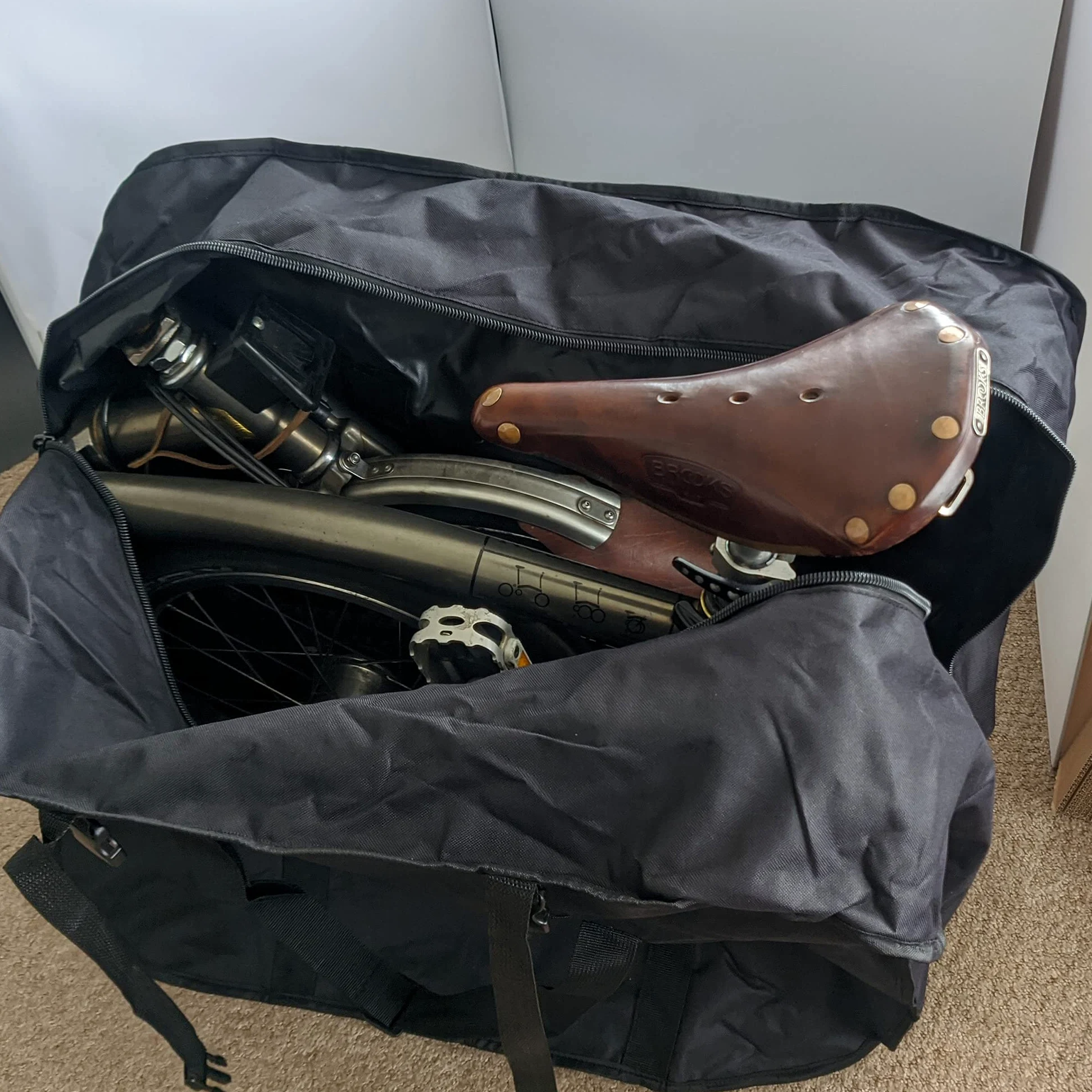 London Craftwork Sac de Transport Dahon, Birdy Brompton Electric Partie vélo Unisexe, Noir, Taille Unique