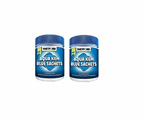 Thetford Combo Lot de 2 sacs anti-taches Aqua KEM 15 sacs de toilette