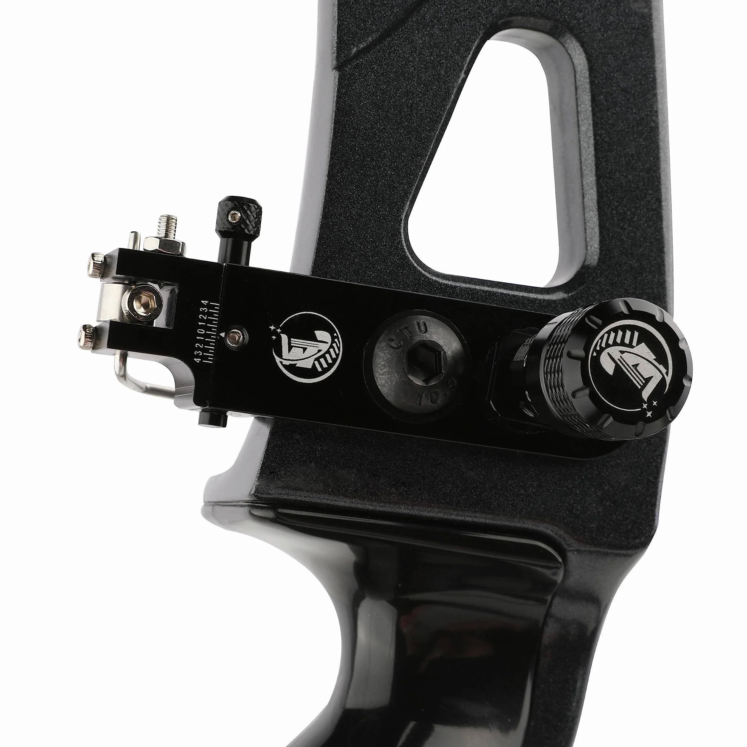 Wolfman Repose-Flèche Magnétique Tir à l'Arc Support de Flèche Ajustable Aluminium Antichoc pour Arc Recourbé Droitier