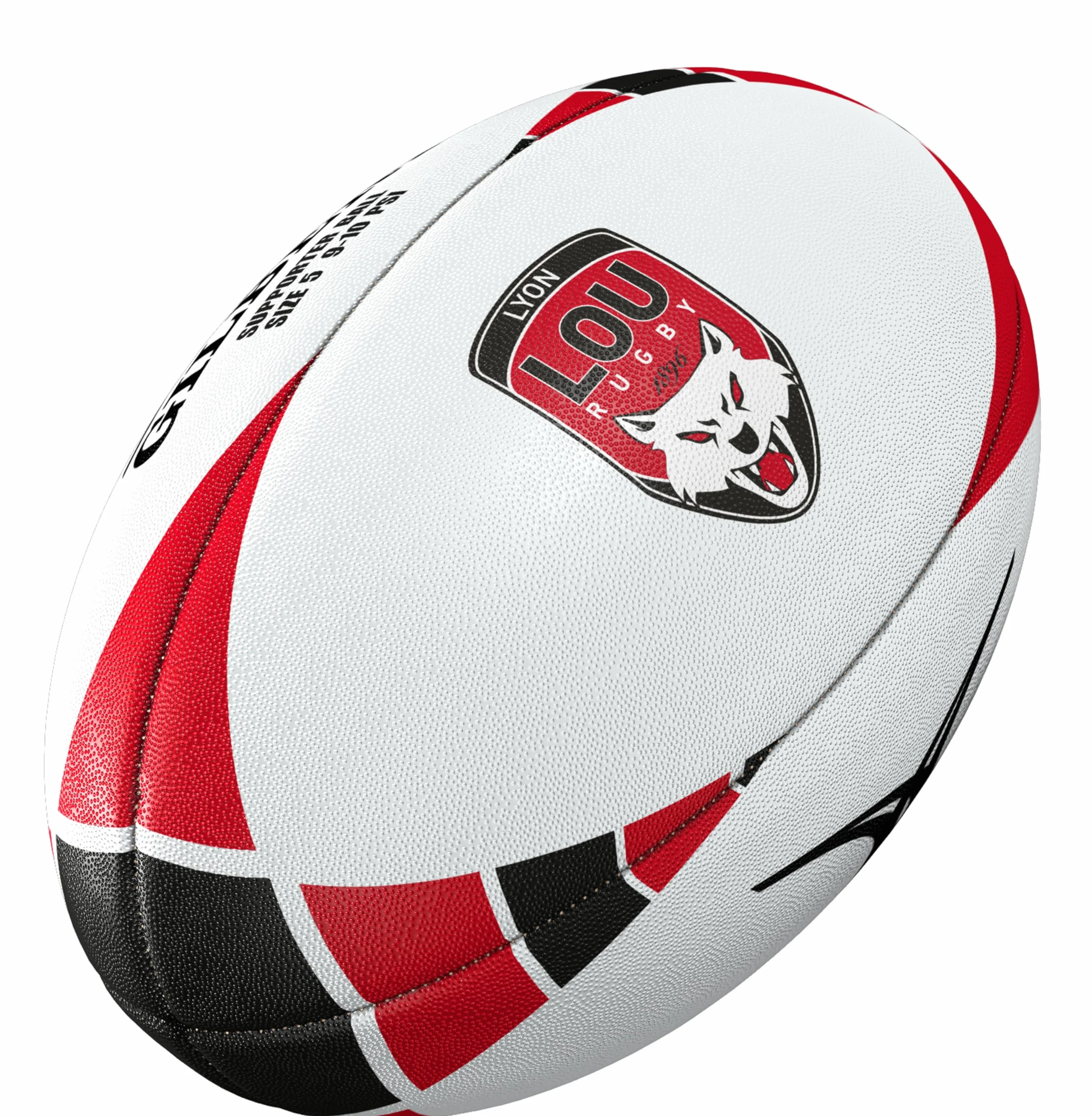 Gilbert Ballon de Rugby Lou - Collection Officielle Lyon Rugby