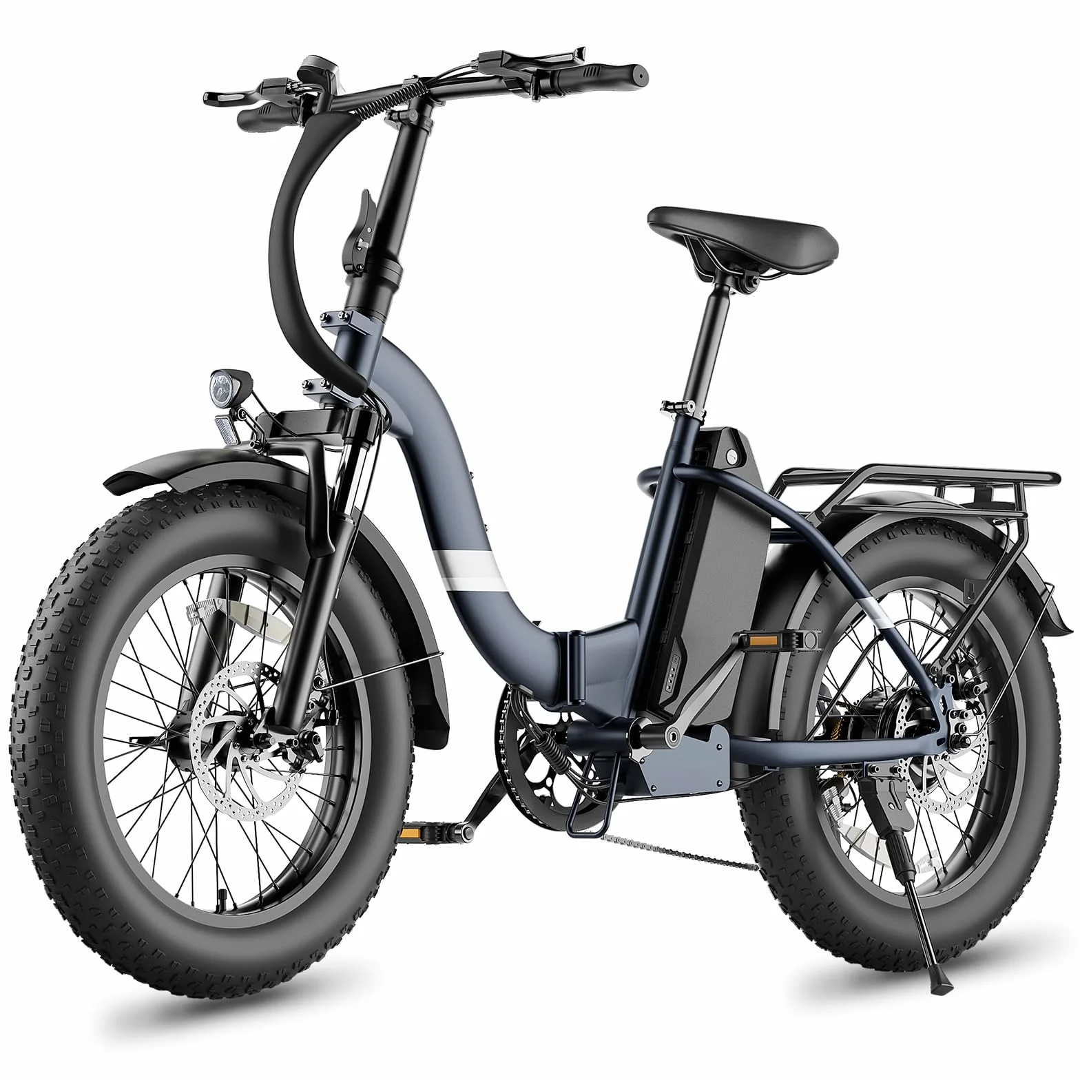 Touroll S2 Pro Vélo Électrique Pliable Tout-Terrain 20"×4.0" Fat Tire 150KM Autonomie Batterie 720Wh Amovible Moteur 250W 7 Vitesses E-Bike Urbain