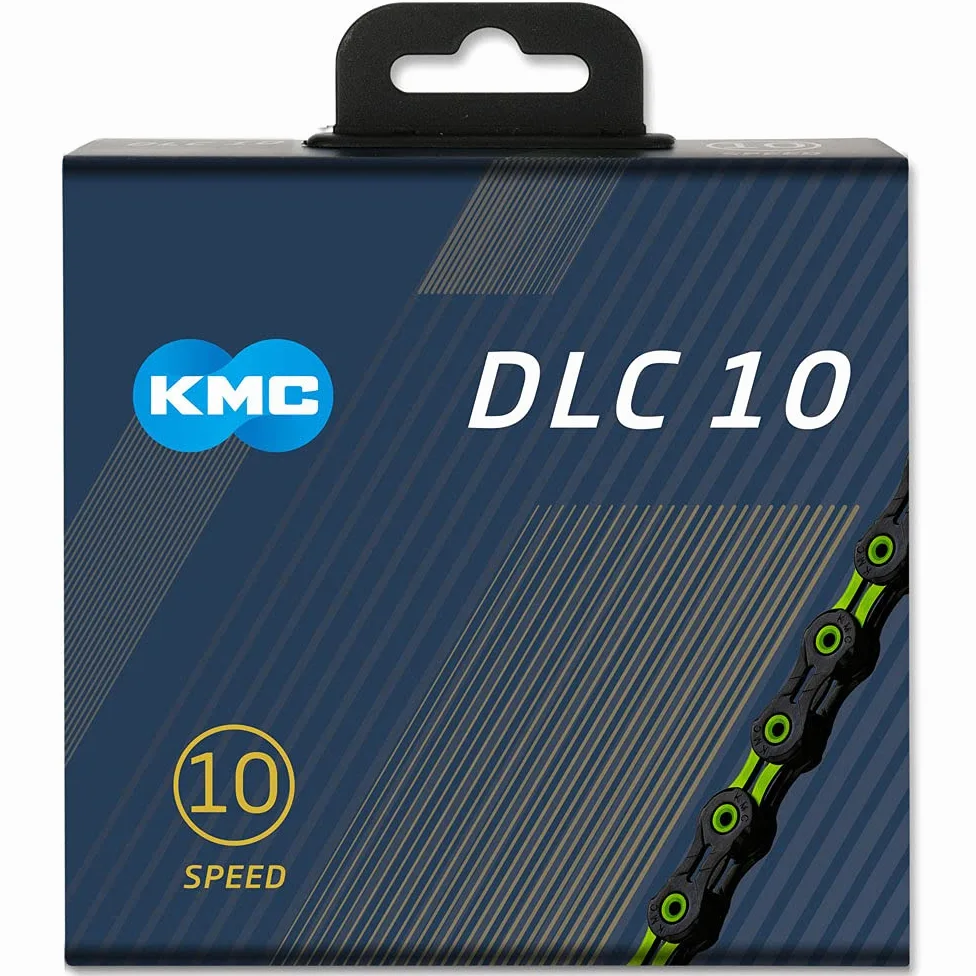 KMC DLC Chaîne 10 Vitesses Noir/Vert 116 maillons