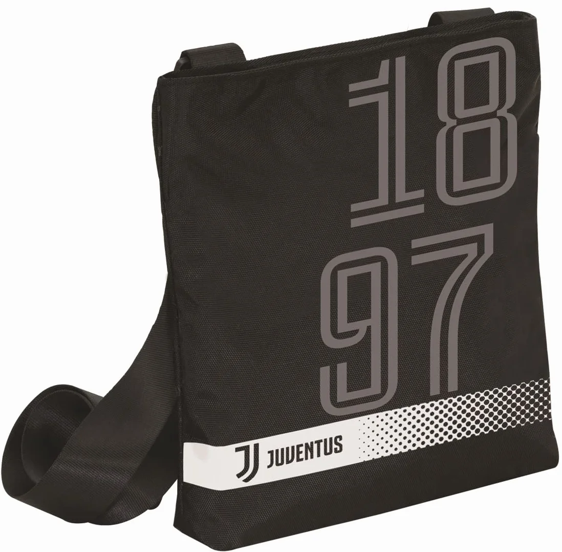 Seven Tracolla Juventus Borsello Tempo Libero Mixte Bandoulière Noir Taille unique