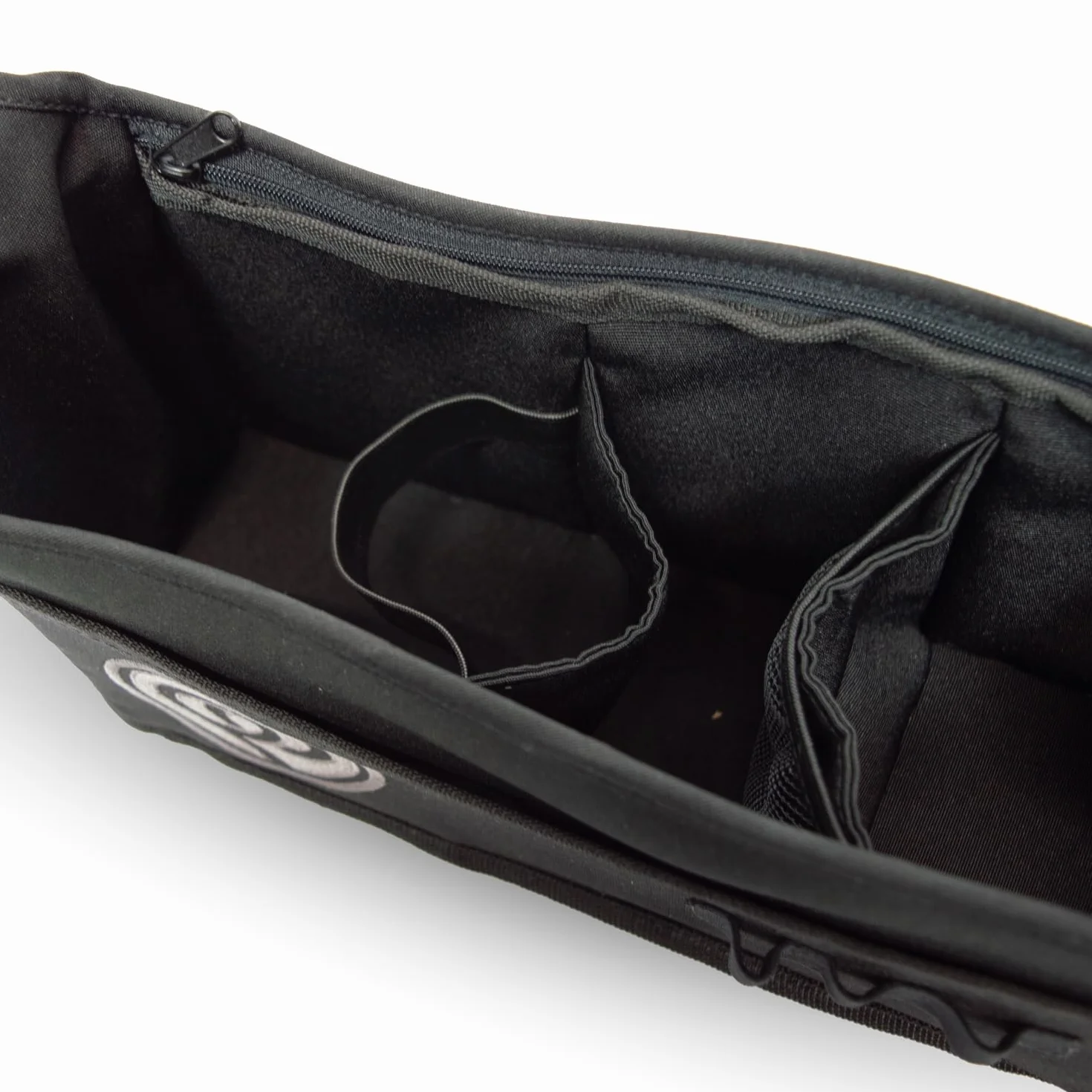 Poche organisatrice universelle pour chariot de golf à pousser, support à accès facile pour accessoires, télémètre, boisson et plus. Compatible avec Motocaddy, Powakaddy, Clicgear, Cube, Masters, Big