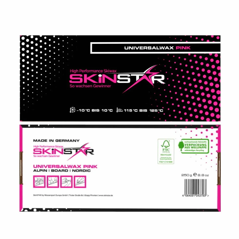 SkinStar Démarreur Ski Cire Kit, Fer de fartage Brosse Cire 5 pièces