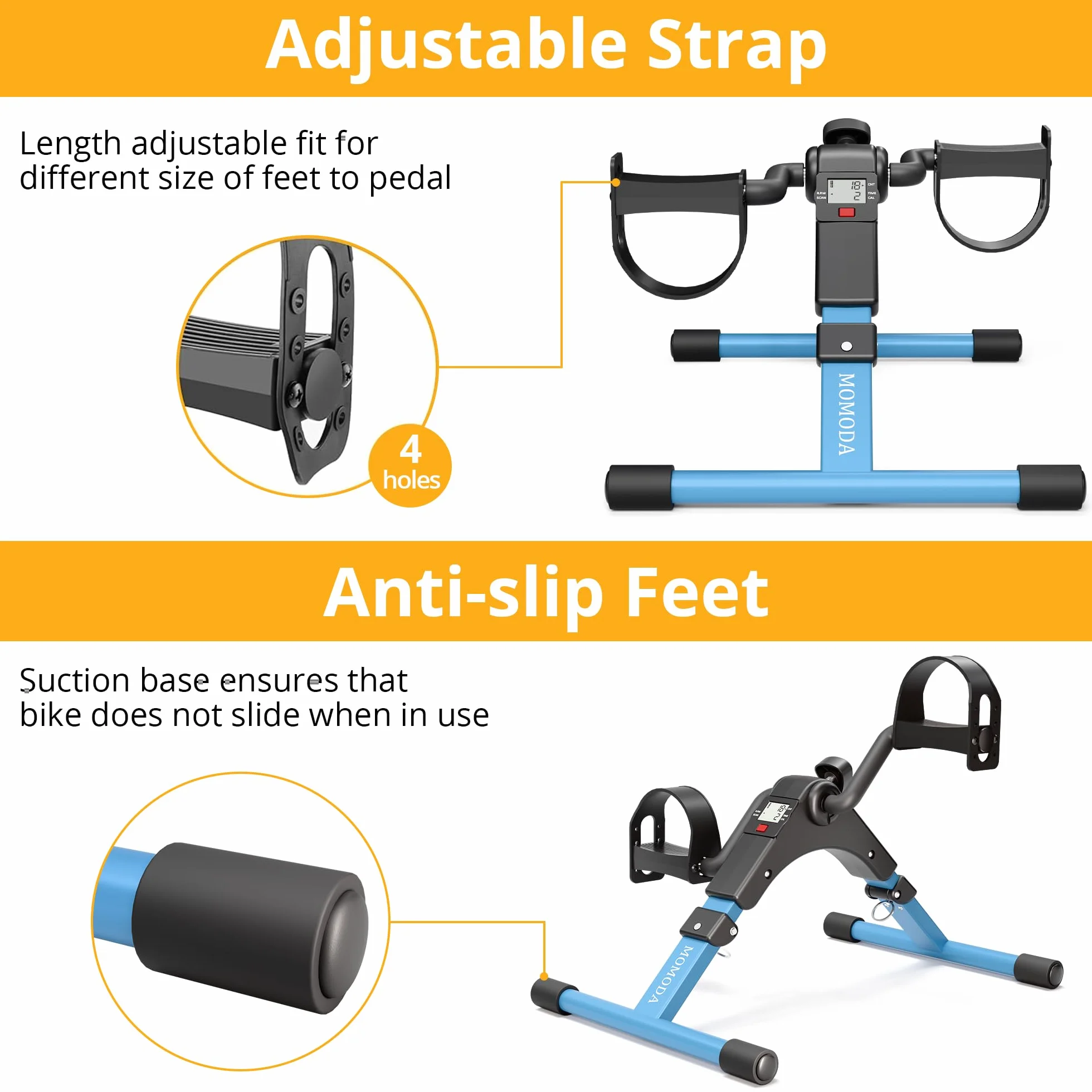 Mini Velo D Appartement Pedalier pour Bras et Jambes avec Moniteur LCD