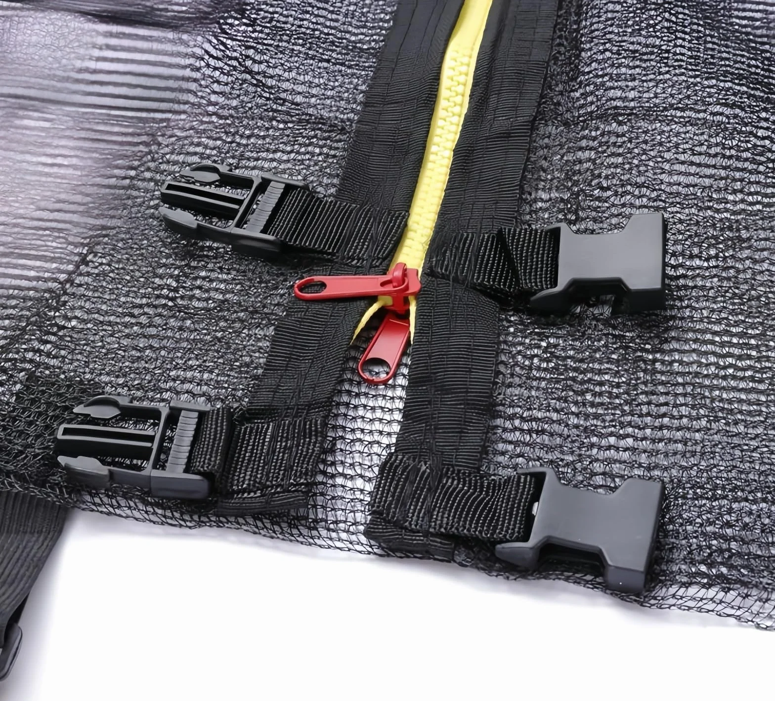 Filet de sécurité pour trampoline 244 306 366 427 cm, filet de rechange pour poteaux 6/8, noir