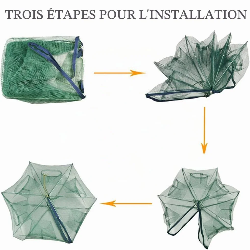 Piège à appâts Pliable pour crabes, écrevisses, ménés, crawdad crevettes et crevettes