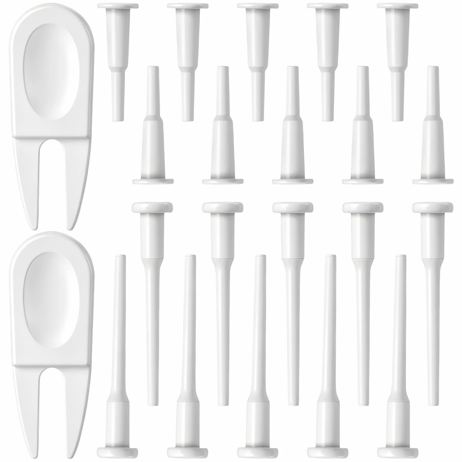 Bouchons de balle de yoga, 20 bouchons d'air avec 2 outils de retrait - Kit de remplacement pour ballon d'exercice de fitness