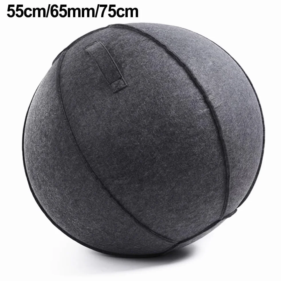 Housse de protection pliable en feutre pour ballon de yoga 55-75 cm, épaisseur 3 mm