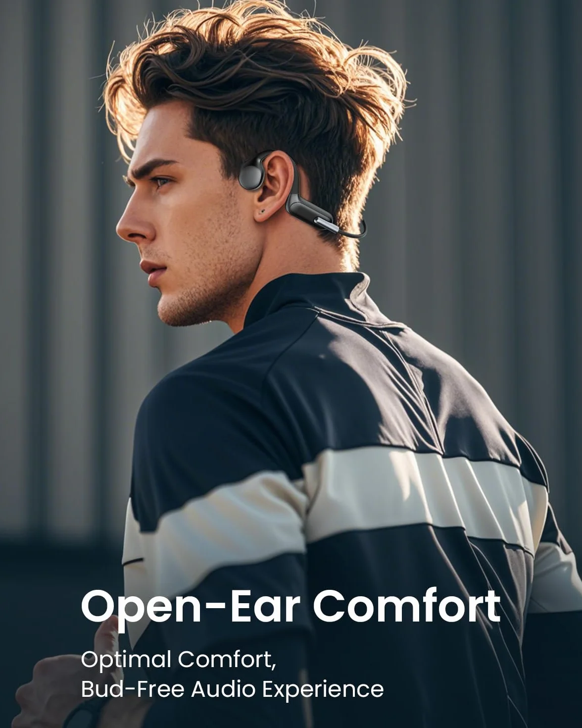 HIFI WALKER Casque Conduction Osseuse Bluetooth sans Fil IPX8 Lecteur MP3 32Go Etanche Natation