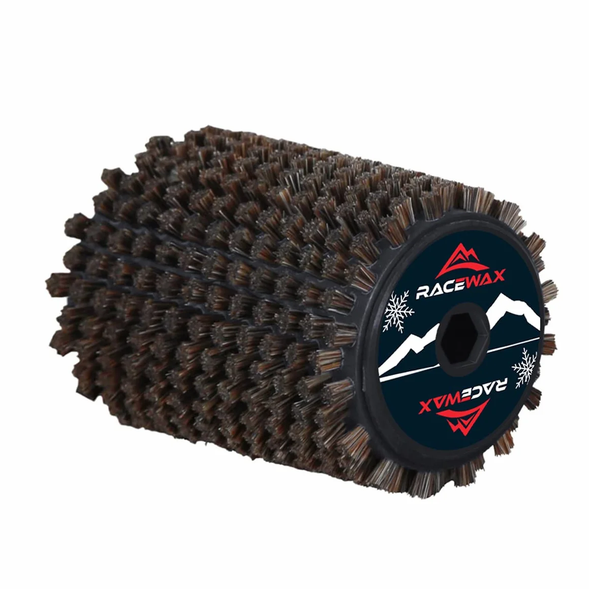 RaceWax Roto Lot de brosses en nylon crin de cheval cuivre brosse rotative 100mm SpeedStick