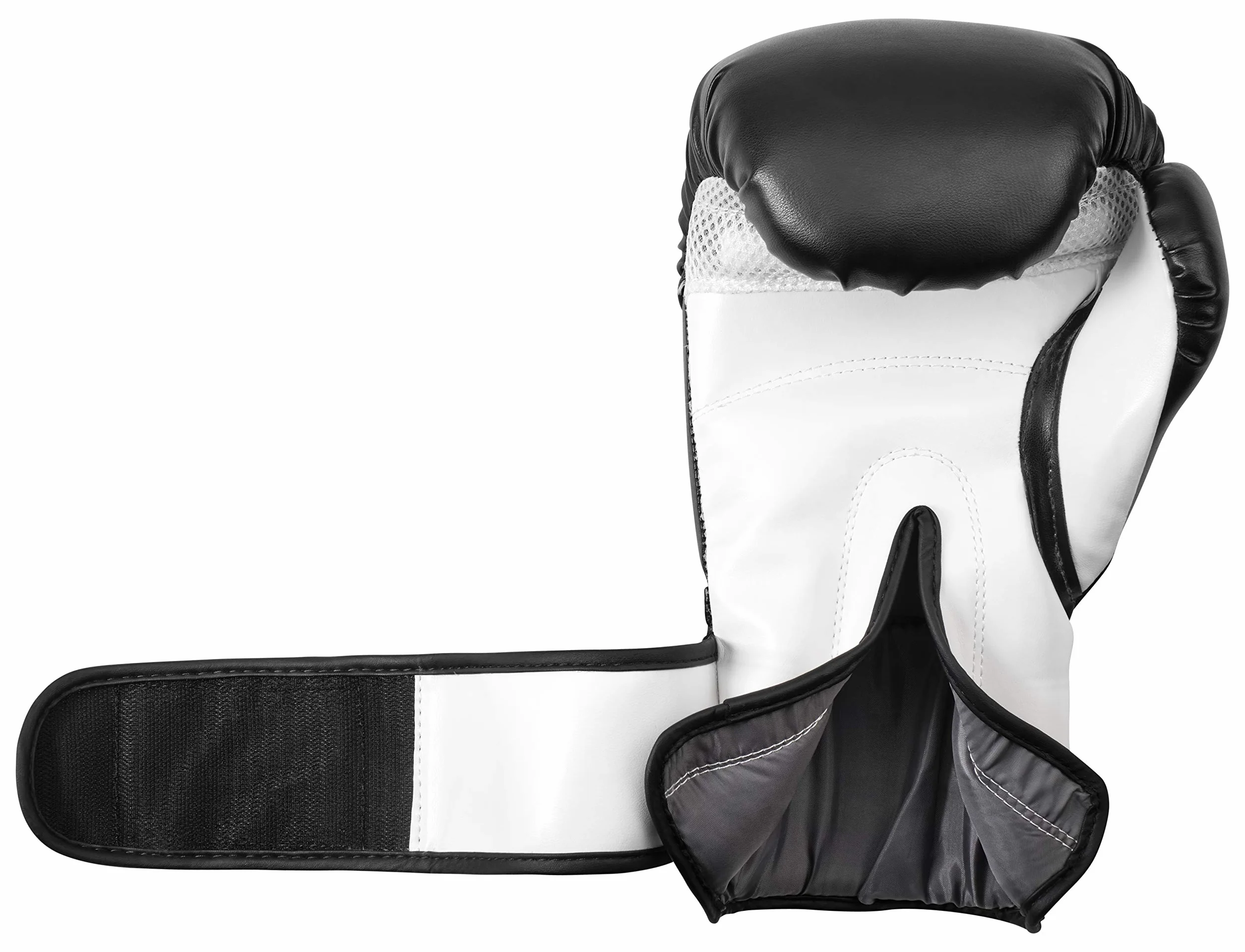 Kit professionnel de boxe avec sac de frappe rembourré en toile 100 X 30 cm, chaîne en acier à quatre points et gants de boxe en polyuréthane "White Tiger"