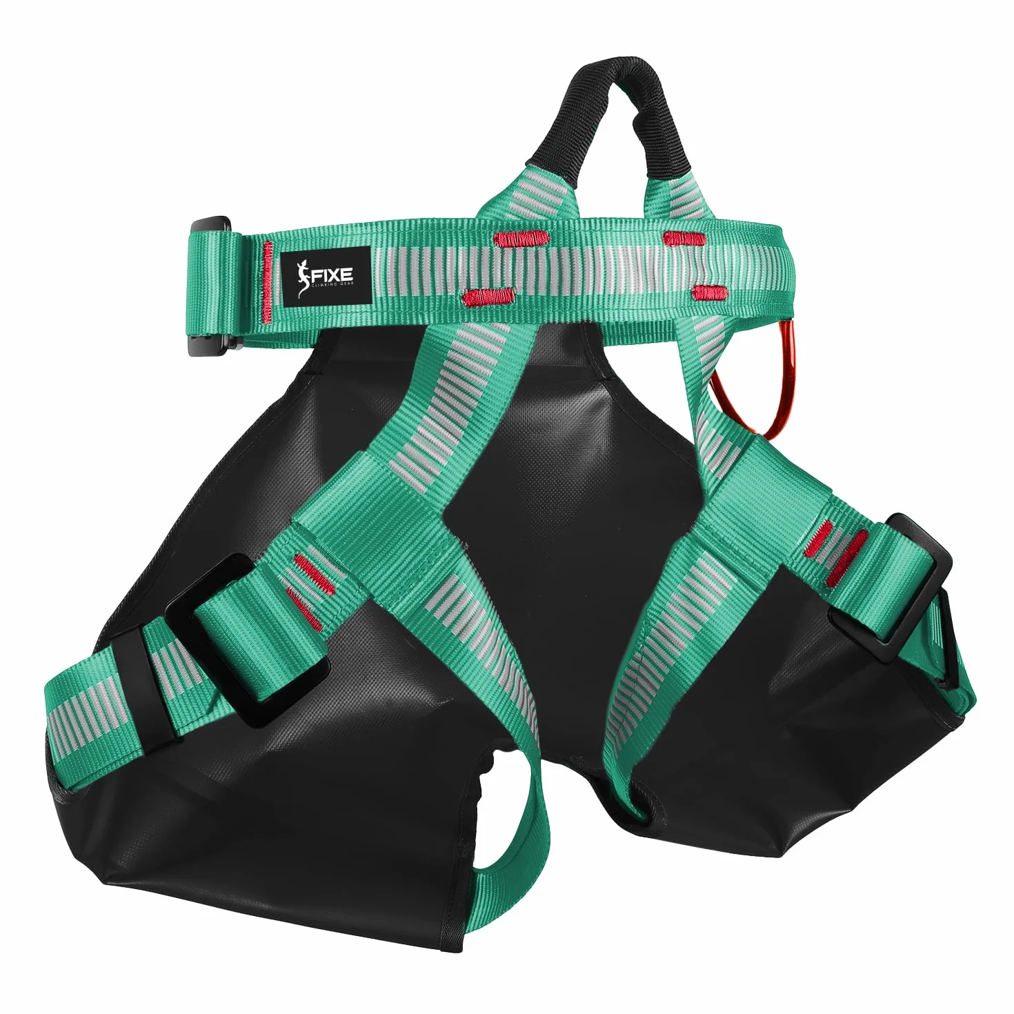 Harnais pour canyoning EN12277 taille réglable 120 cm boucles verrouillage coutures sécurité zones renforcées sac respirant