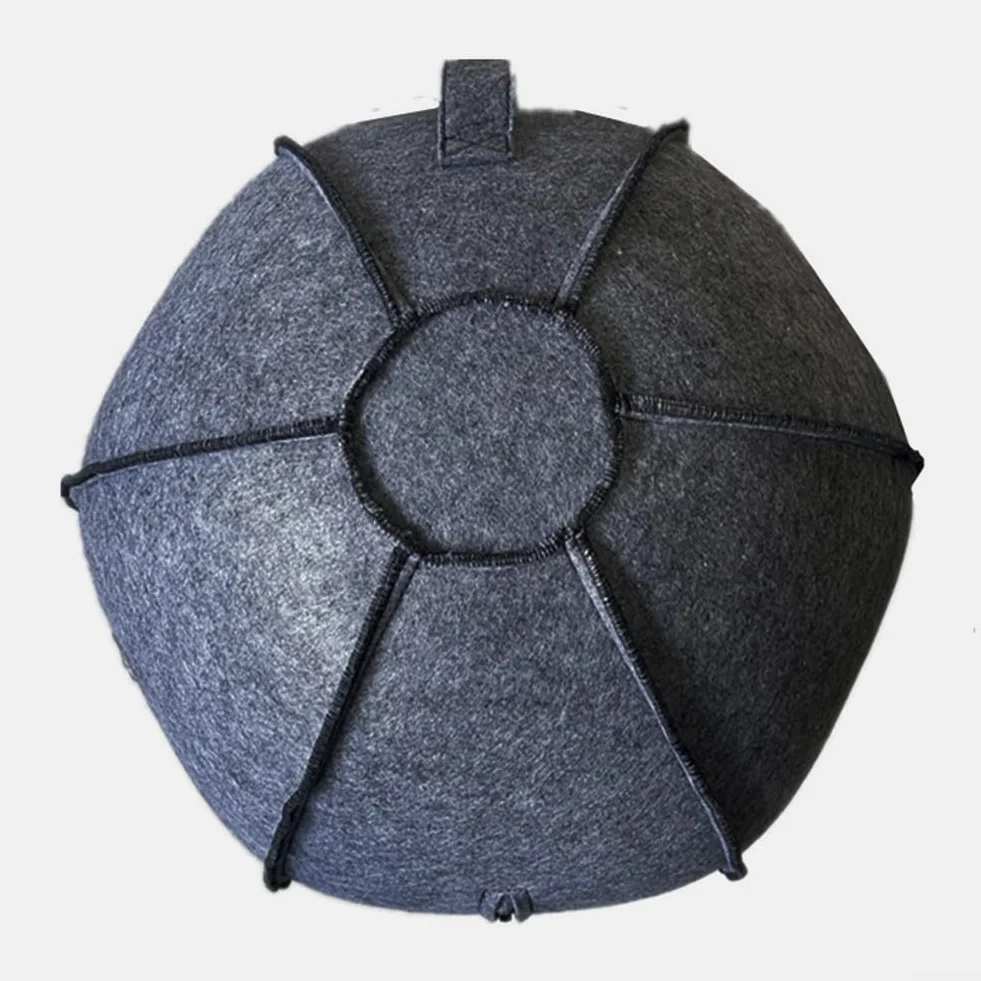 Housse de protection pliable en feutre pour ballon de yoga 55-75 cm, épaisseur 3 mm