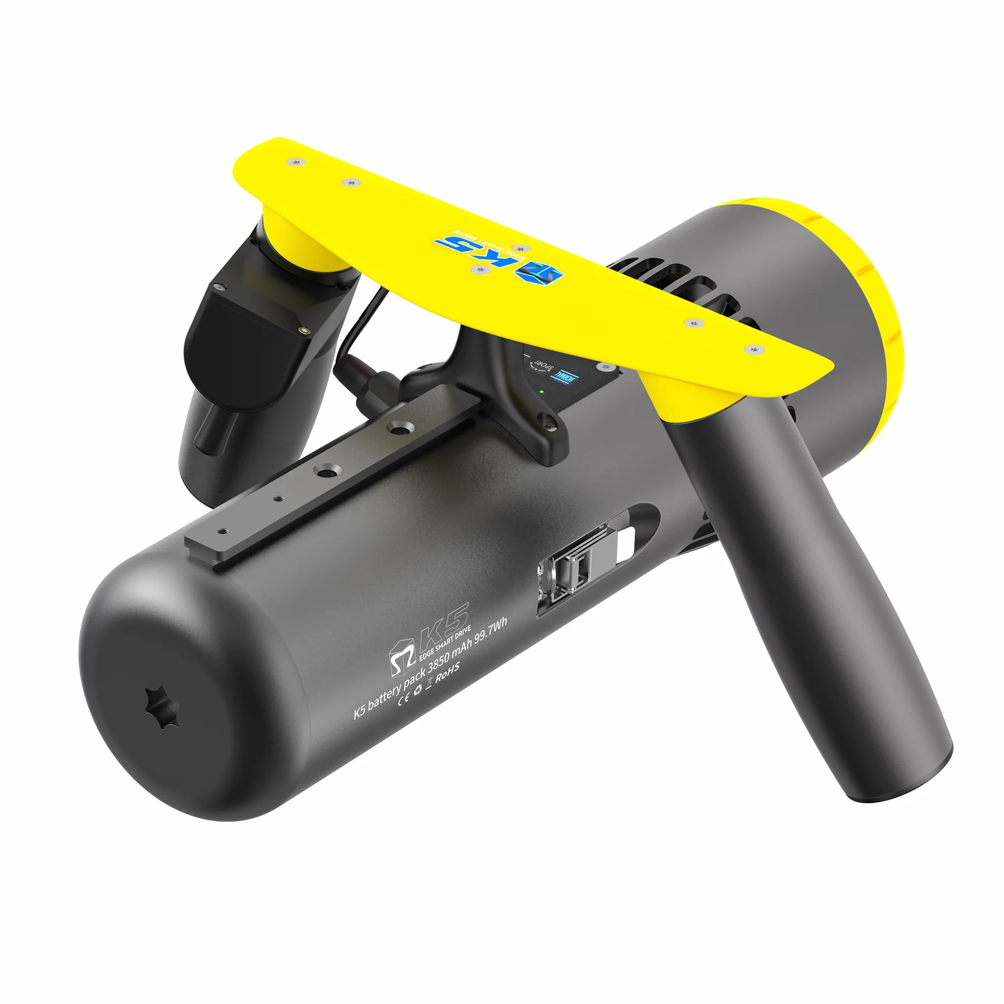 OMPHOBBY Edge K5 Scooter sous-Marin 50M étanche Autonomie 60 Minutes Contrôle 3 Vitesses